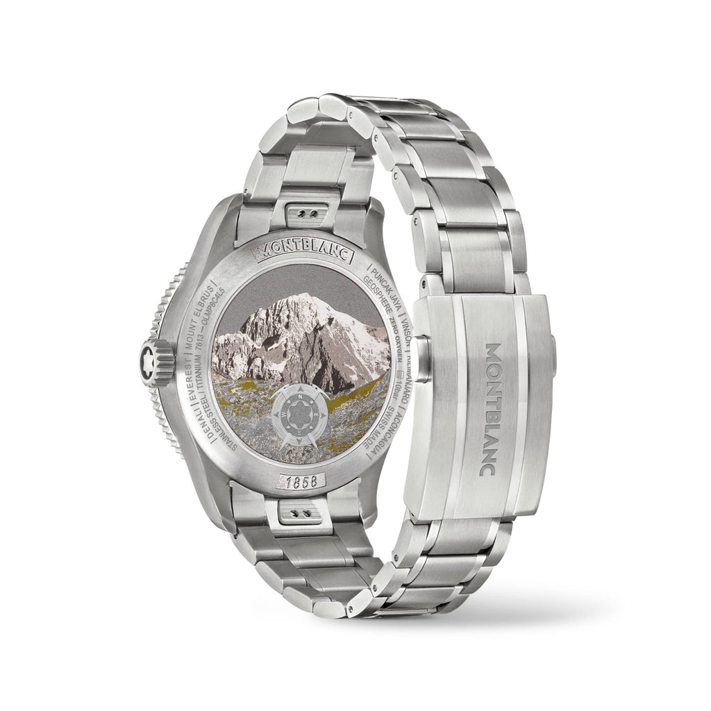 Montblanc 1858 Geosphere 0 Oxygen (MB133303) aus Aluminium, Edelstahl mit Rubin