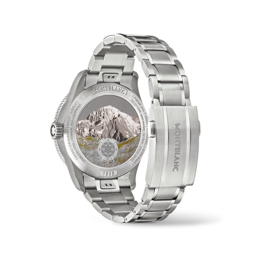 Montblanc 1858 Geosphere 0 Oxygen (MB133303) aus Aluminium, Edelstahl mit Rubin
