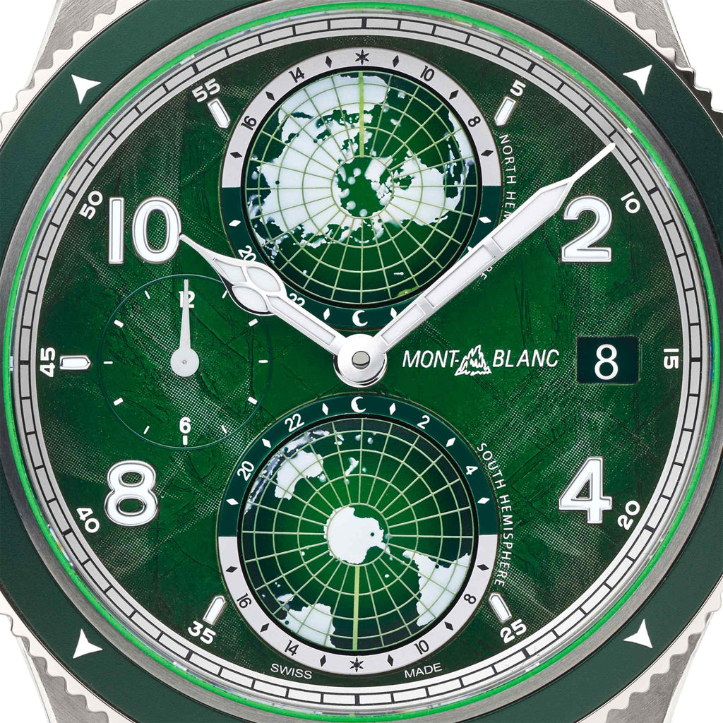 Montblanc 1858 Geosphere 0 Oxygen (MB133303) aus Aluminium, Edelstahl mit Rubin