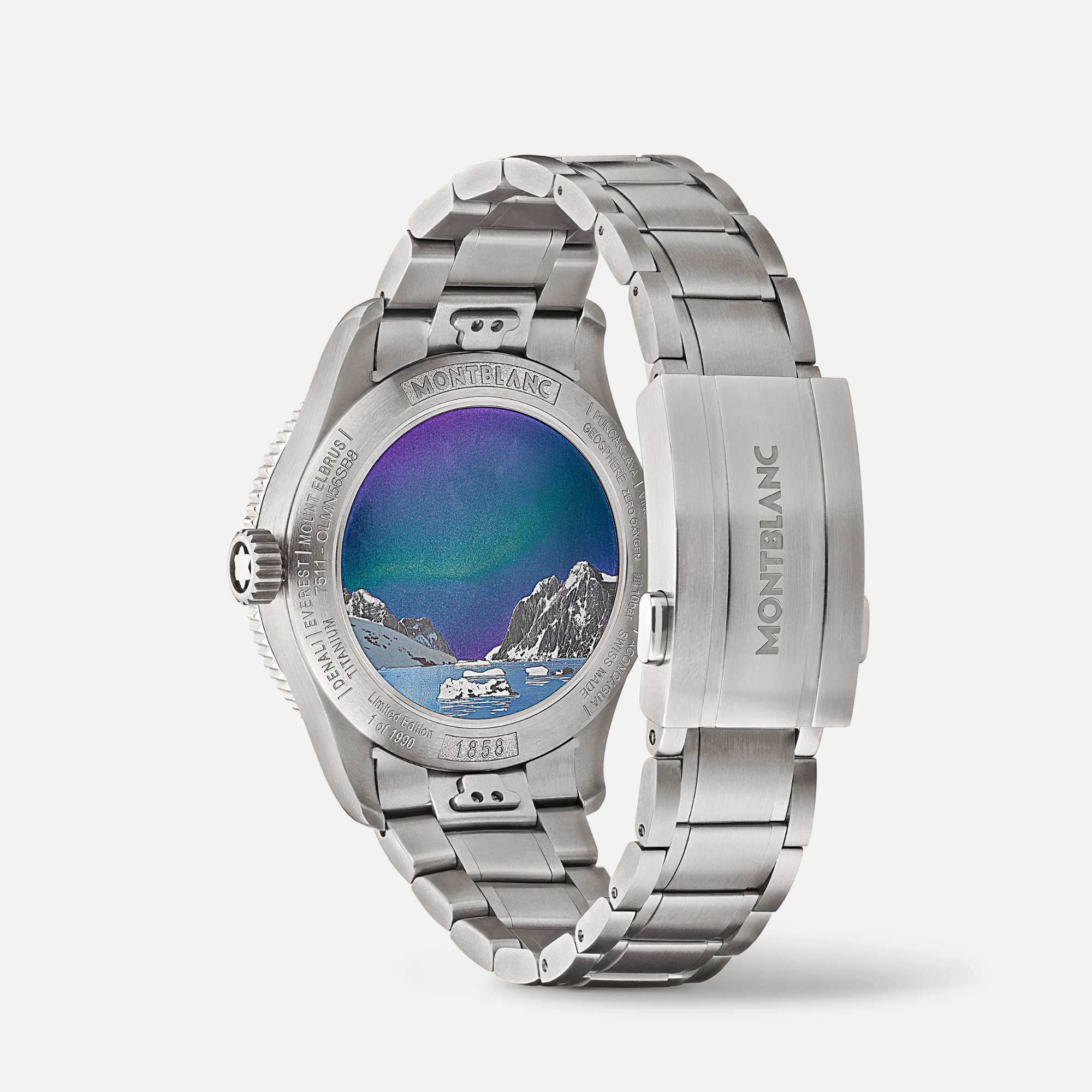 Montblanc 1858 Geosphere 0 Oxygen South Pole Exploration (MB130961) aus Titan, Edelstahl