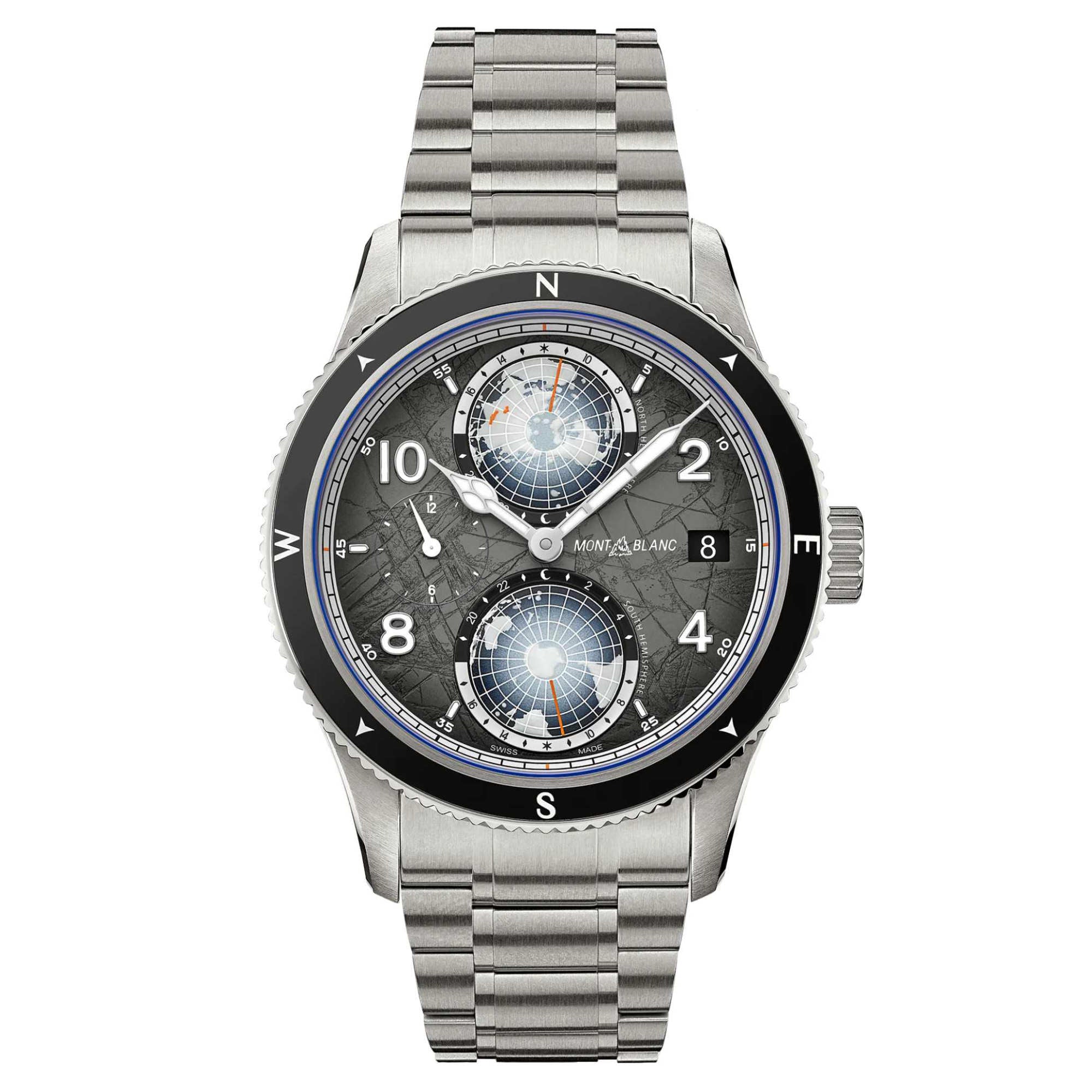 Montblanc 1858 Geosphere 0 Oxygen The 8000 (MB130982) aus Titan, Edelstahl