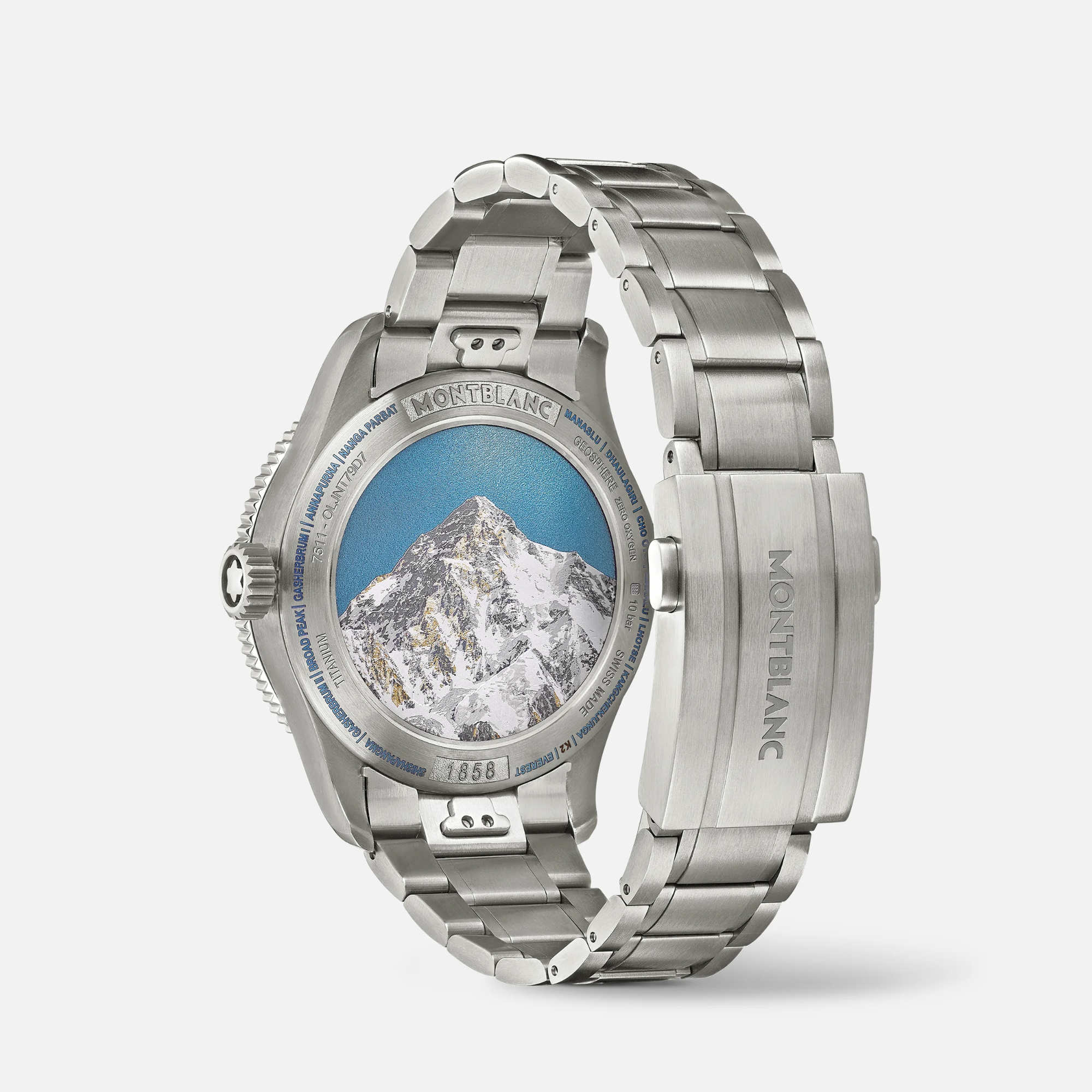 Montblanc 1858 Geosphere 0 Oxygen The 8000 (MB130982) aus Titan, Edelstahl