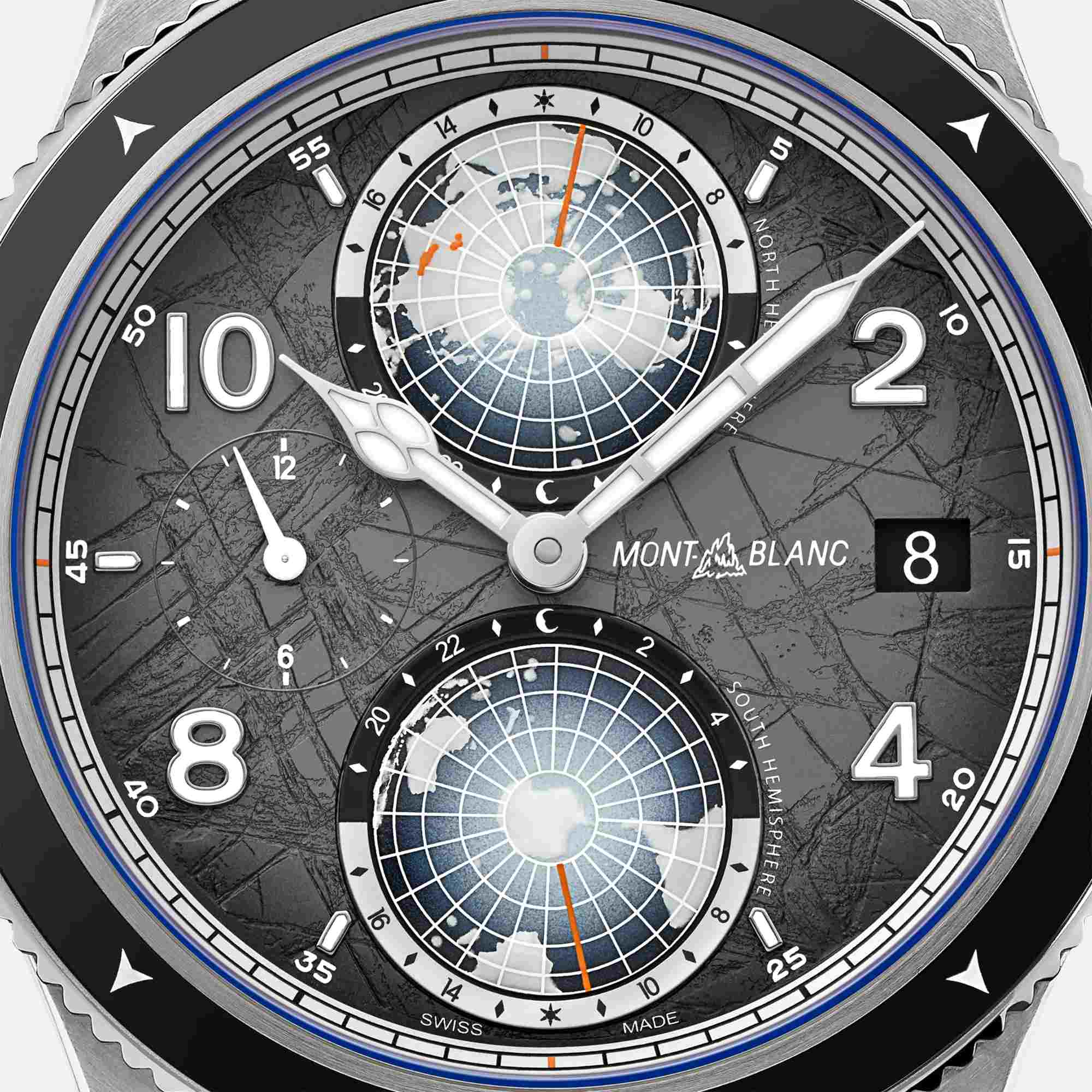 Montblanc 1858 Geosphere 0 Oxygen The 8000 (MB130982) aus Titan, Edelstahl