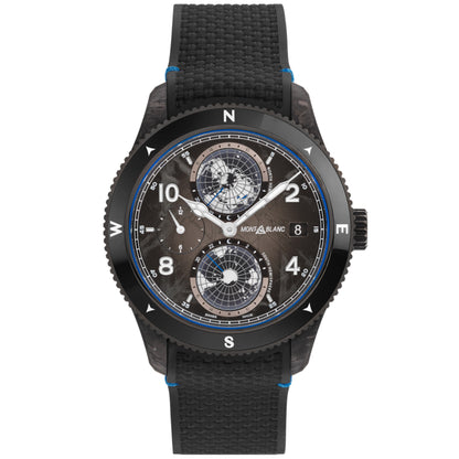 1858 Geosphere CARBO₂ 0 Oxygen Limited Edition - 1969 Exemplare, Edelstahl • Saphir von Montblanc (MB132300)
