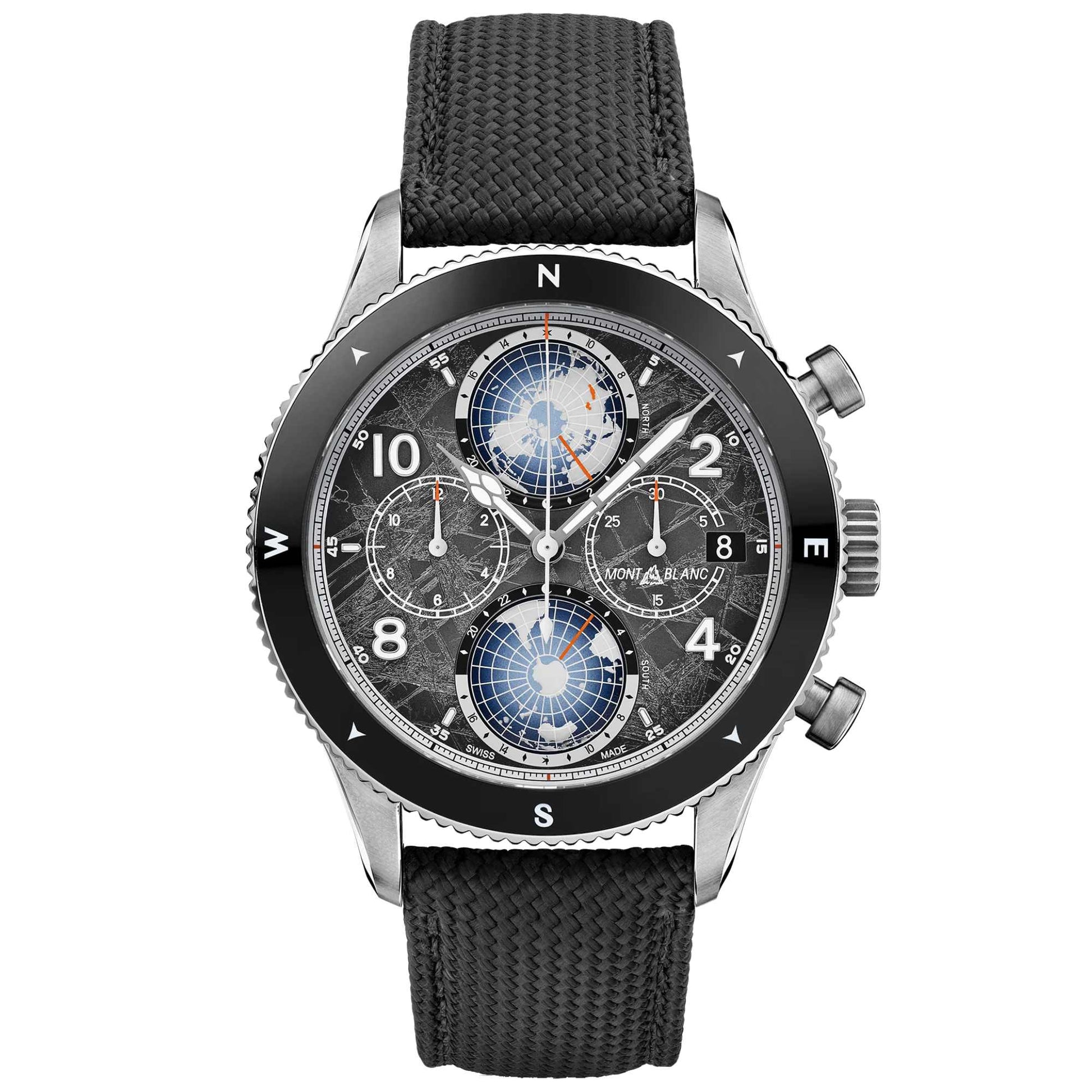 1858 Geosphere Chronograph 0 Oxygen The 8000 Limited Edition, Titan von Montblanc (MB130811)