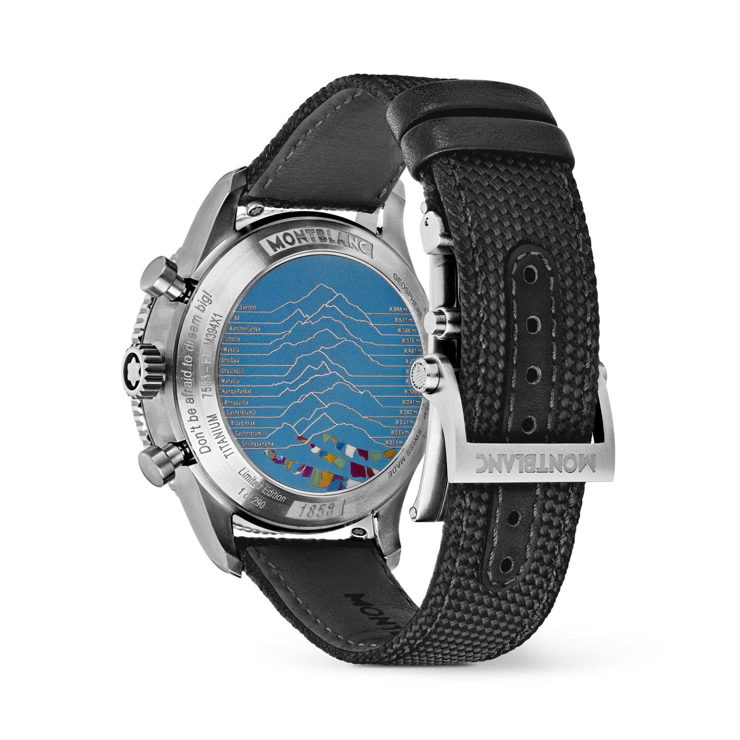 1858 Geosphere Chronograph 0 Oxygen The 8000 Limited Edition, Titan von Montblanc (MB130811)