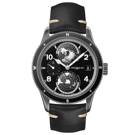 1858 Geosphere Ultra-Black Limited Edition , Leder • Saphir von Montblanc (MB128257)