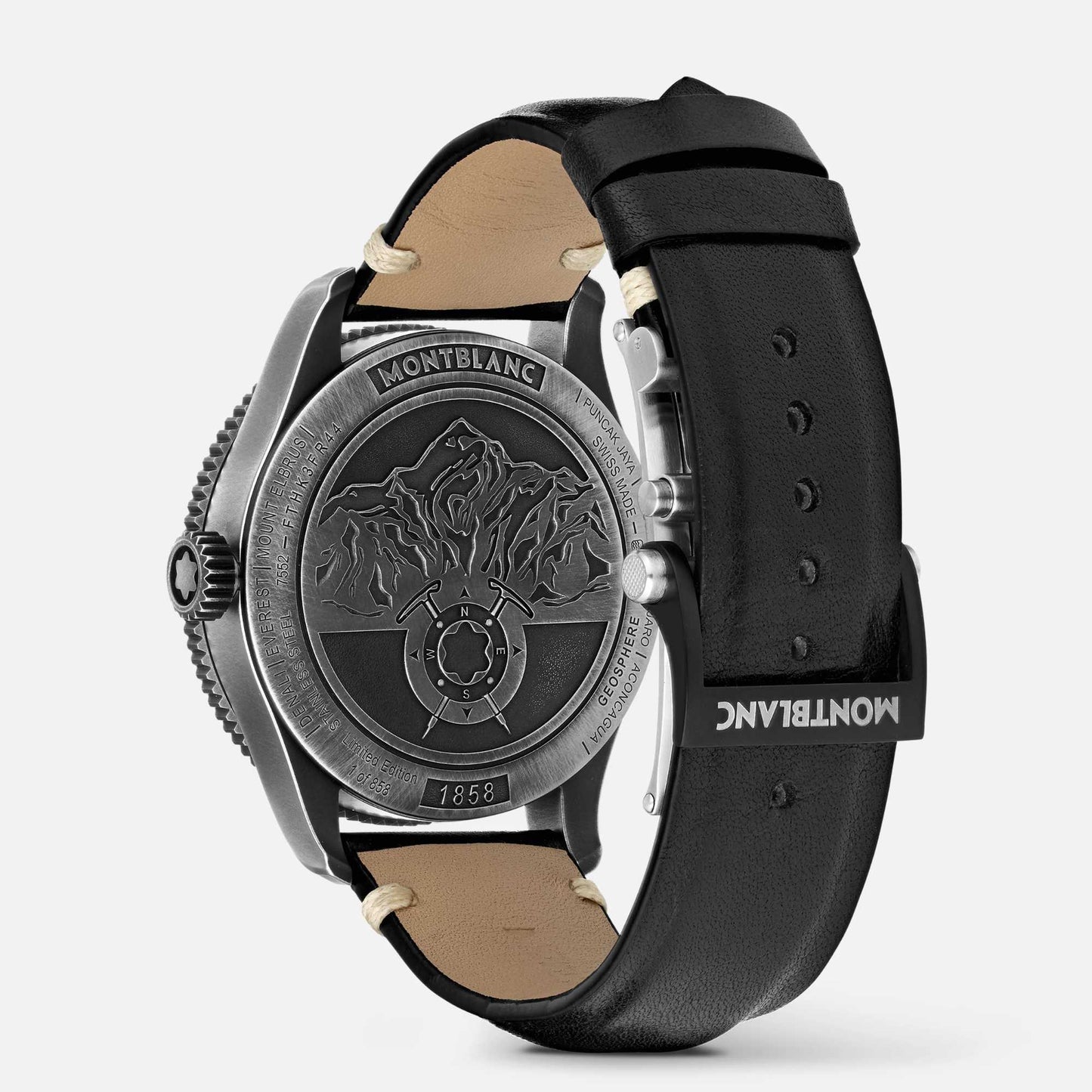 1858 Geosphere Ultra-Black Limited Edition , Leder • Saphir von Montblanc (MB128257)