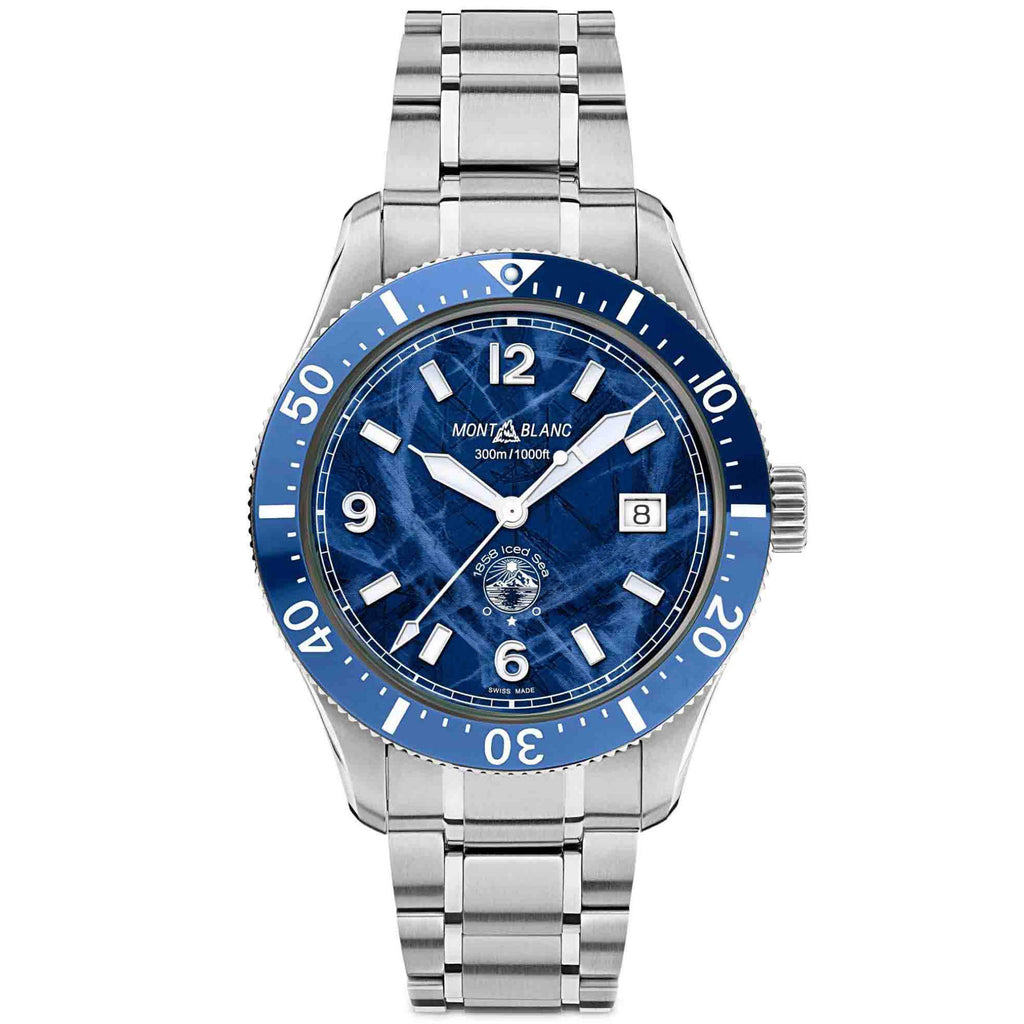 Montblanc 1858 Iced Sea Automatic Date (MB129369) aus Edelstahl