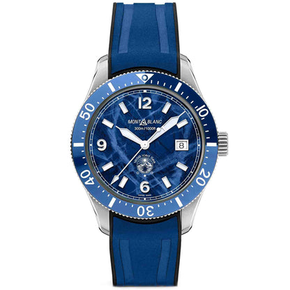 1858 Iced Sea Automatic Date, Edelstahl von Montblanc (MB129370)