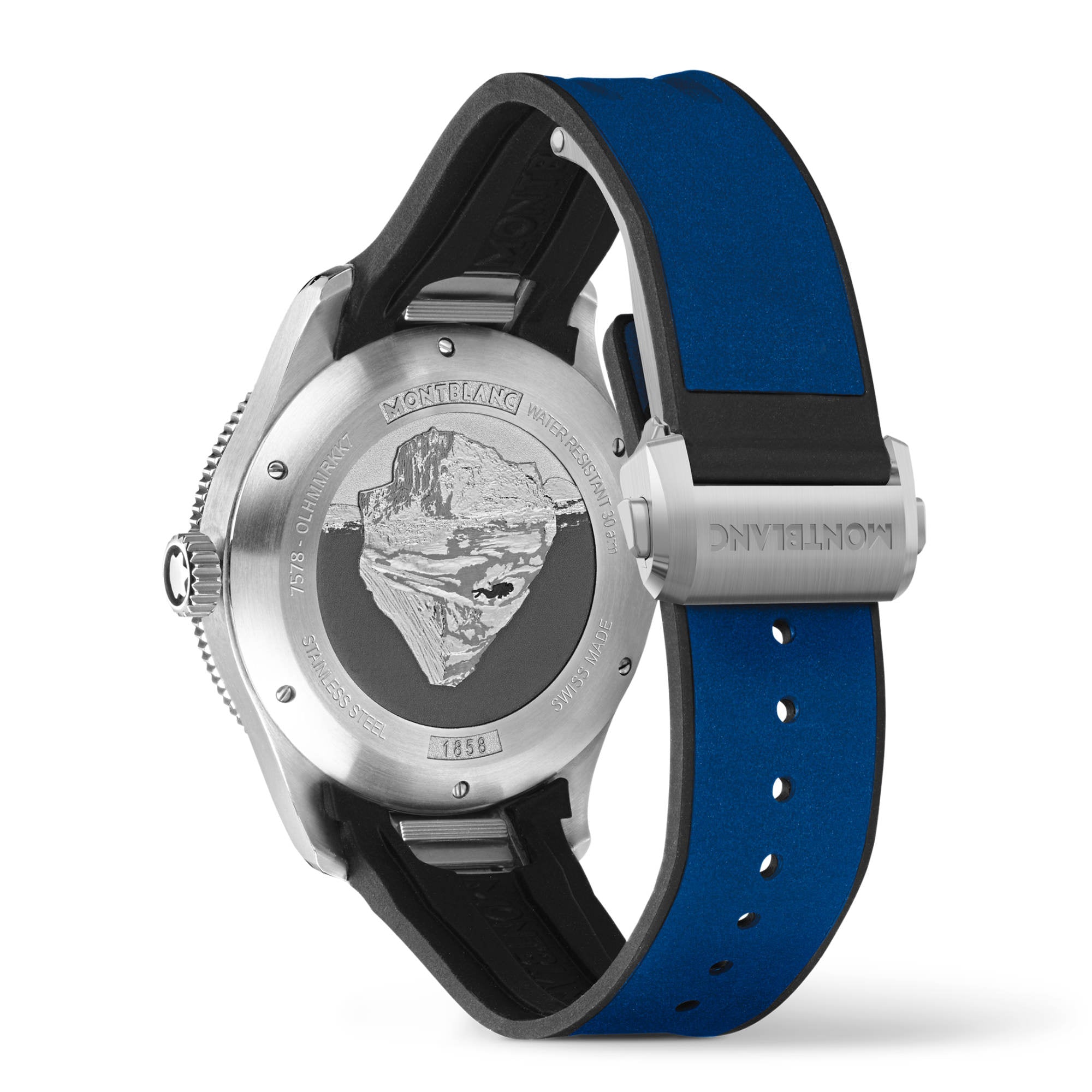 Montblanc 1858 Iced Sea Automatic Date (MB129370) aus Edelstahl