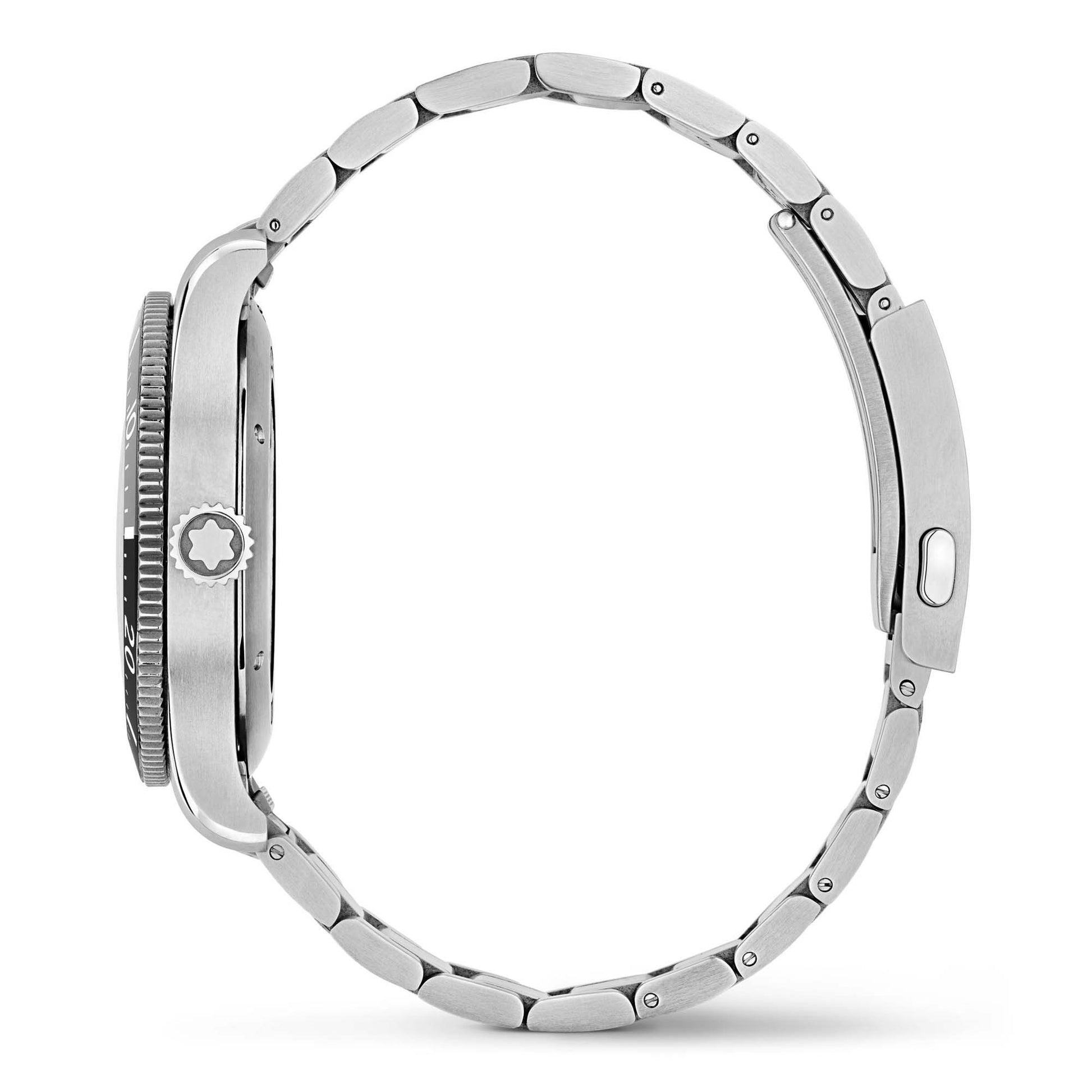 1858 Iced Sea Automatic Date, Edelstahl von Montblanc (MB129371)