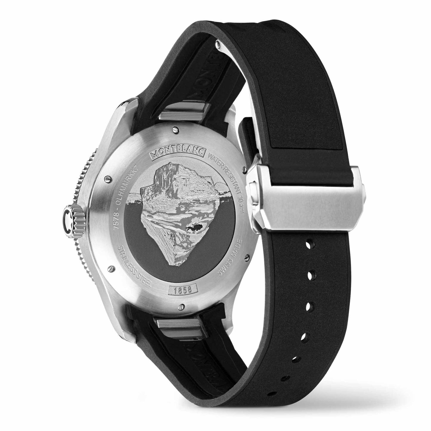 1858 Iced Sea Automatic Date, Edelstahl von Montblanc (MB129372)