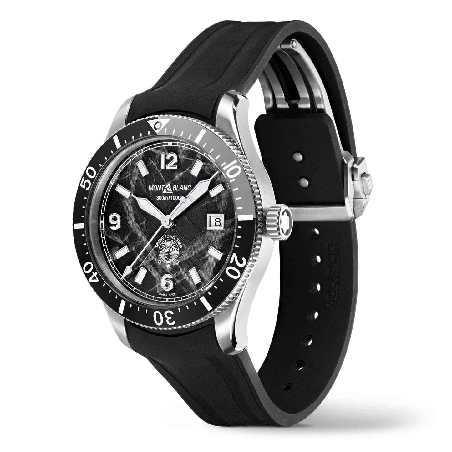 1858 Iced Sea Automatic Date, Edelstahl von Montblanc (MB129372)