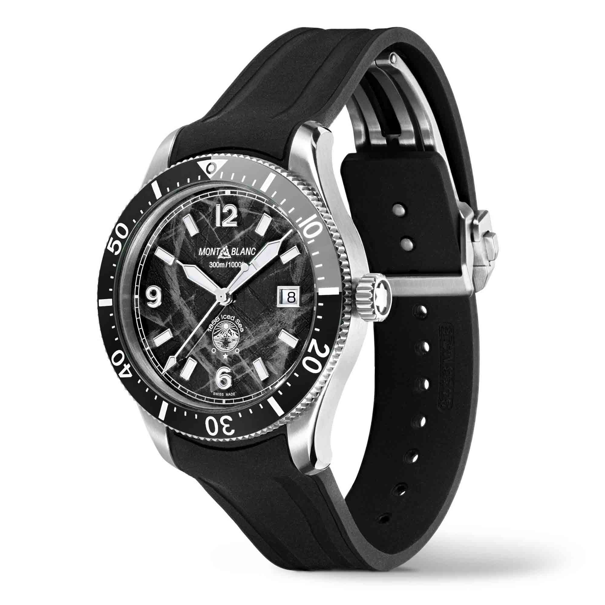 Montblanc 1858 Iced Sea Automatic Date (MB129372) aus Edelstahl