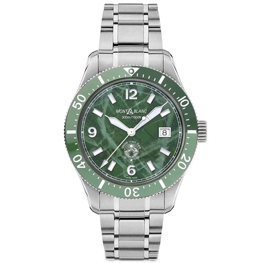 1858 Iced Sea Automatic Date, Edelstahl von Montblanc (MB129373)