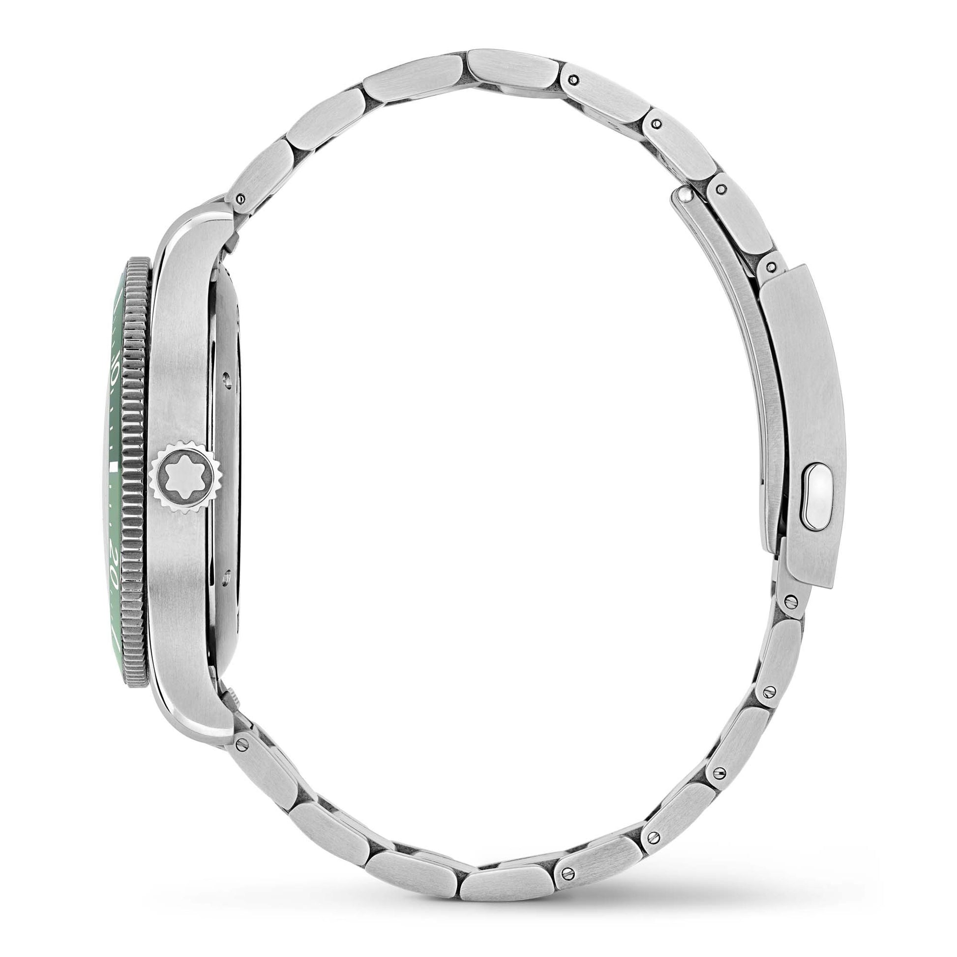 1858 Iced Sea Automatic Date, Edelstahl von Montblanc (MB129373)