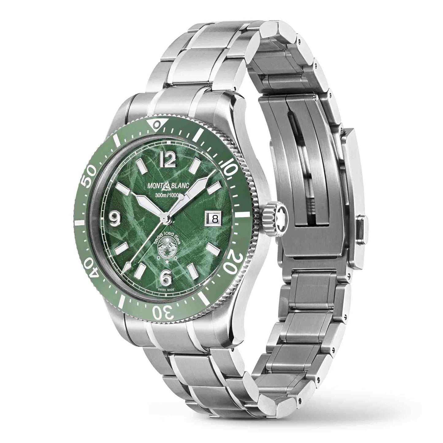 1858 Iced Sea Automatic Date, Edelstahl von Montblanc (MB129373)