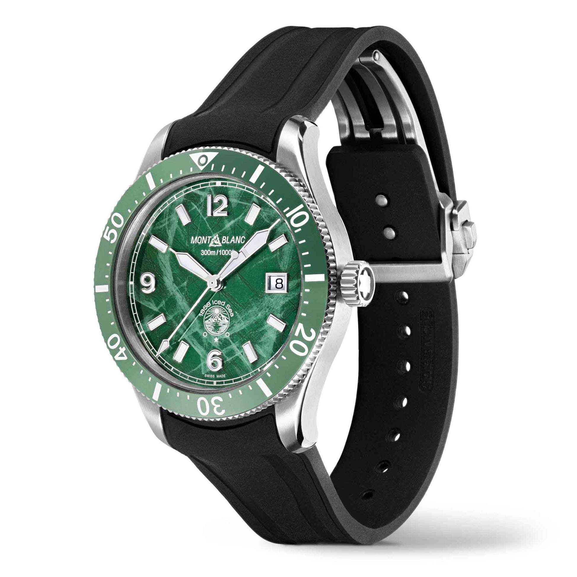 1858 Iced Sea Automatic Date, Edelstahl von Montblanc (MB129765)