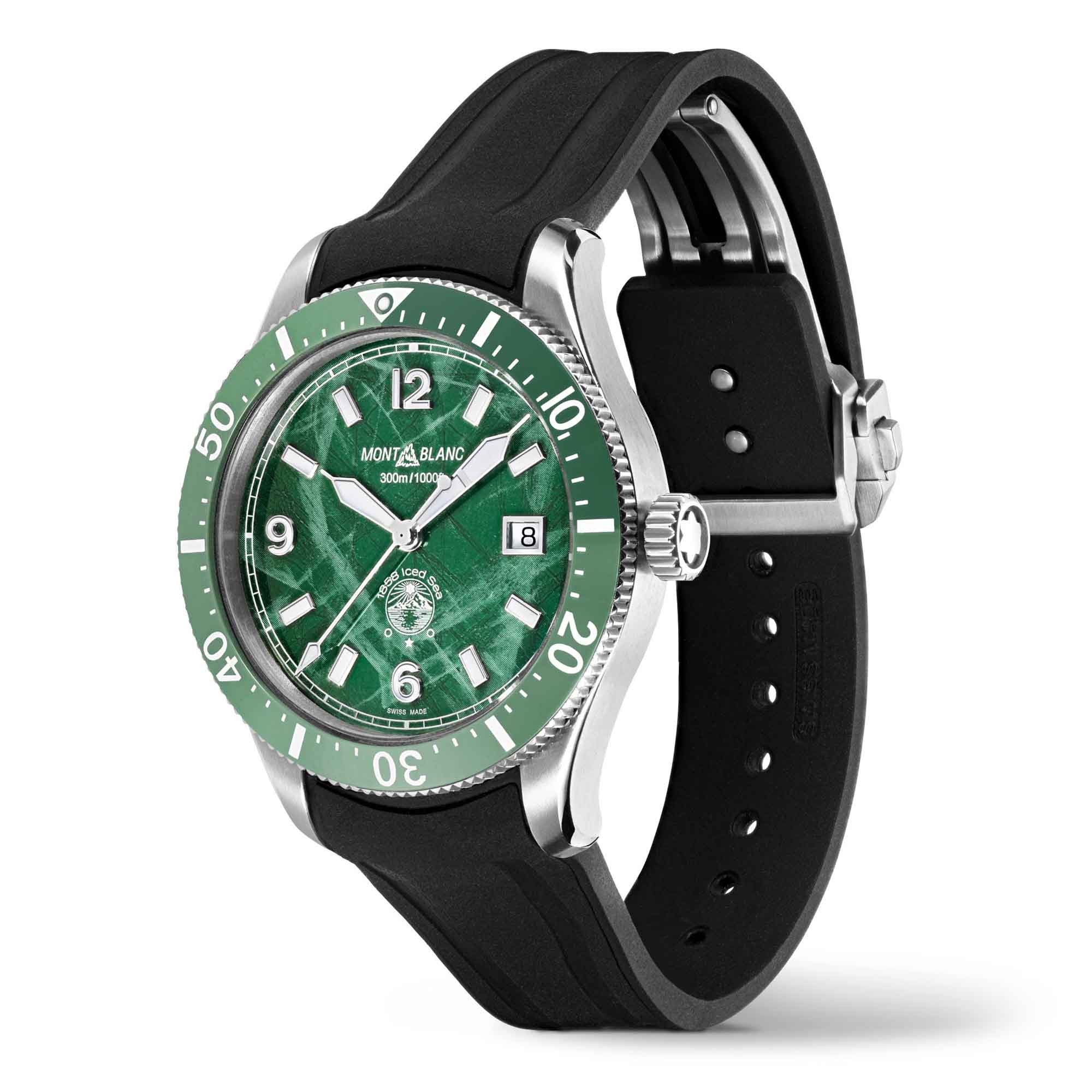 Montblanc 1858 Iced Sea Automatic Date (MB129765) aus Edelstahl