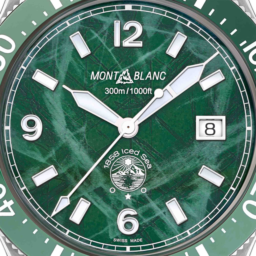 Montblanc 1858 Iced Sea Automatic Date (MB129765) aus Edelstahl