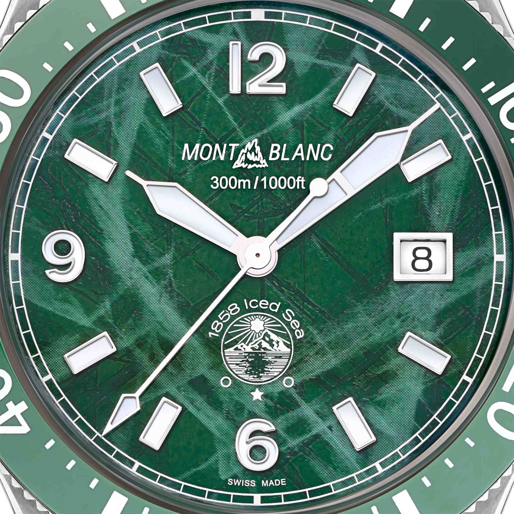 Montblanc 1858 Iced Sea Automatic Date (MB129765) aus Edelstahl