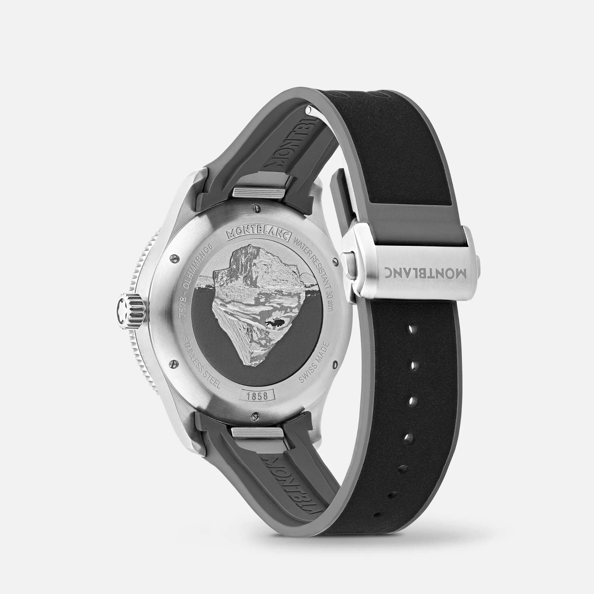 Montblanc 1858 Iced Sea Automatic Date (MB130807) aus Edelstahl