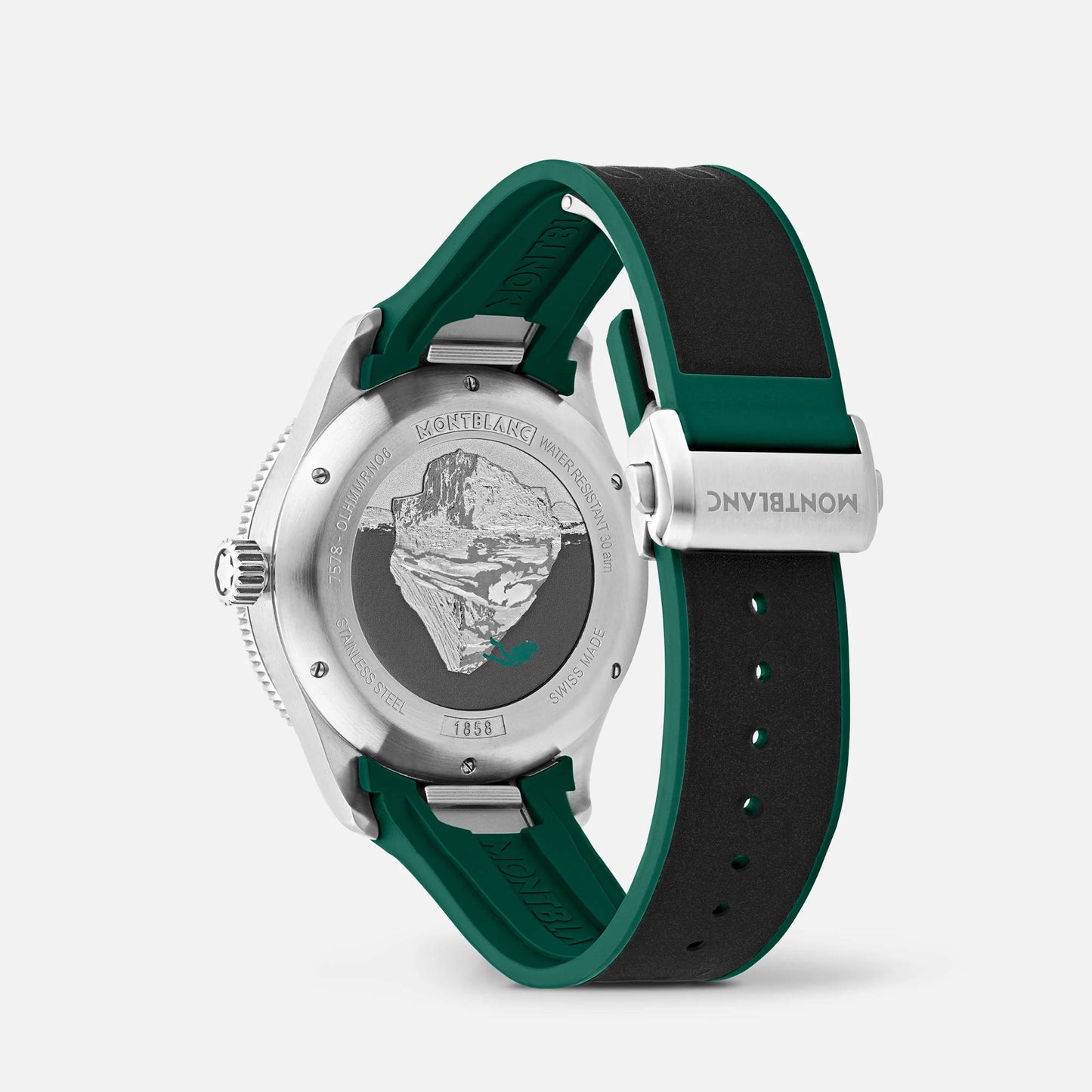 1858 Iced Sea Automatic Date, Edelstahl von Montblanc (MB130810)