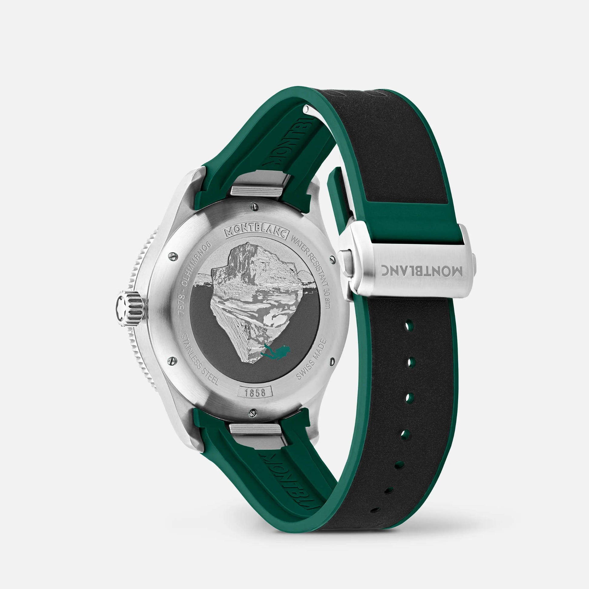 1858 Iced Sea Automatic Date, Edelstahl von Montblanc (MB130810)