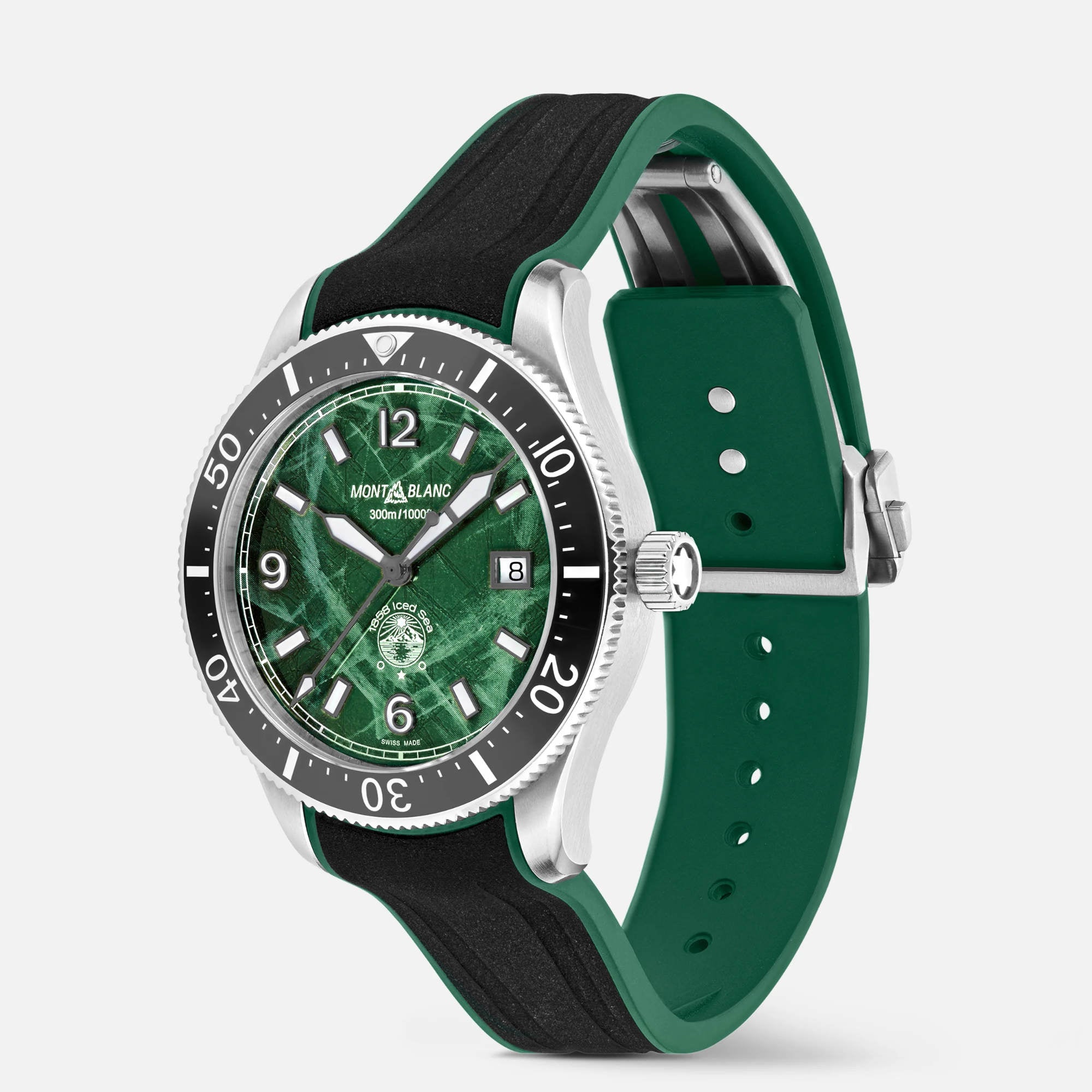 Montblanc 1858 Iced Sea Automatic Date (MB130810) aus Edelstahl