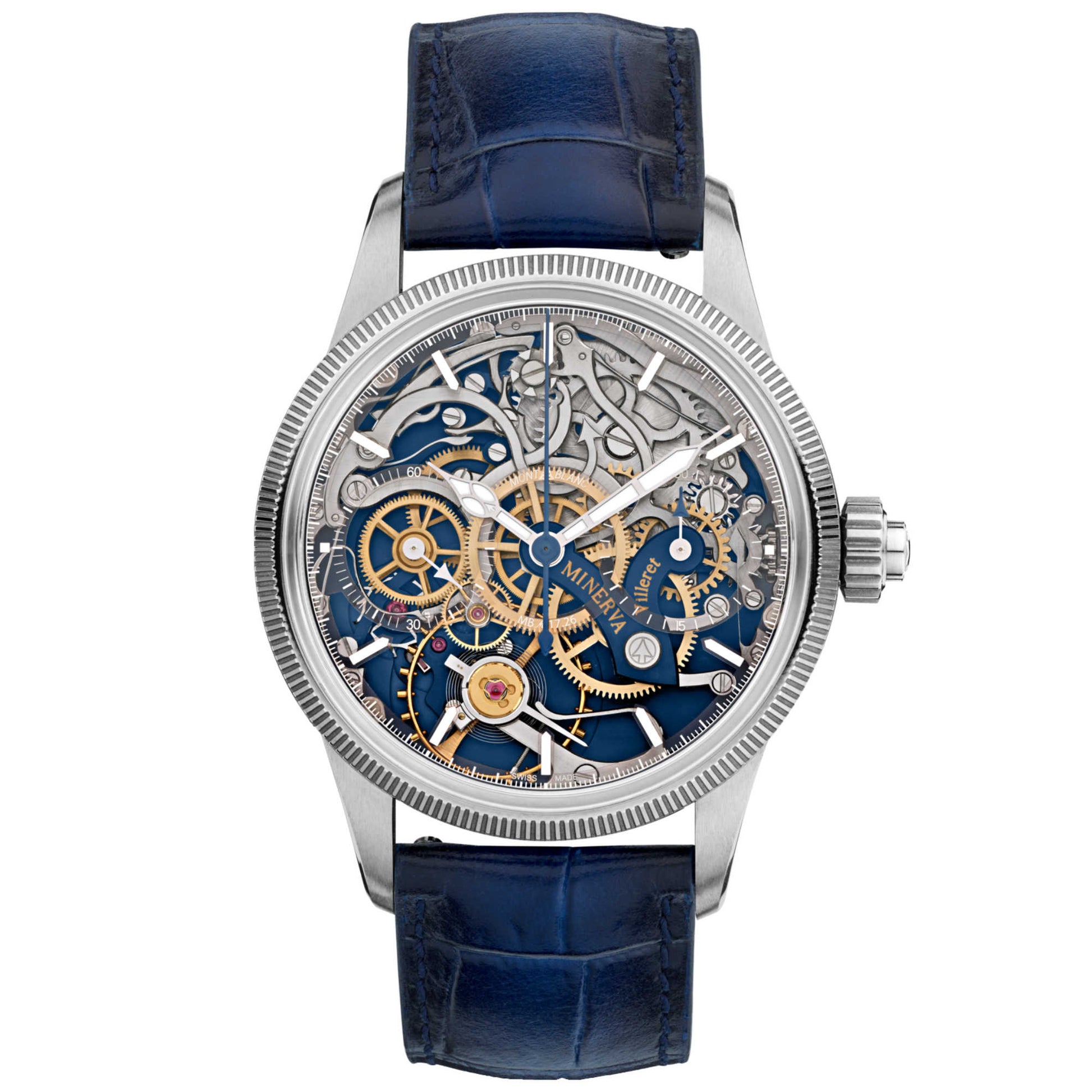 1858 The Unveiled Minerva Chronograph Limited Edition - 100 Exemplare, Weißgold • Rubin von Montblanc (MB133296)