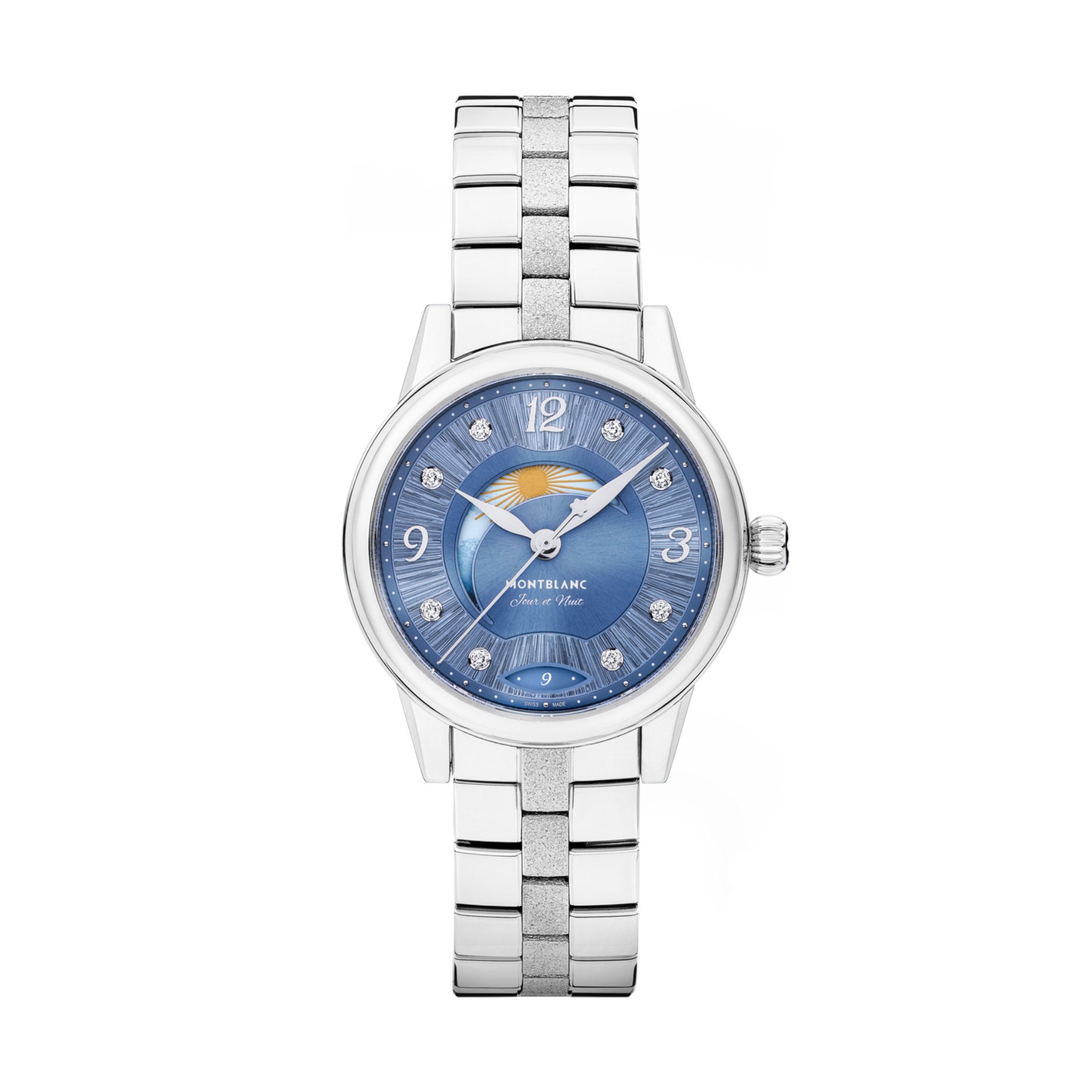 Montblanc Bohème Day & Night 30 mm (MB134342) aus Edelstahl mit Diamant