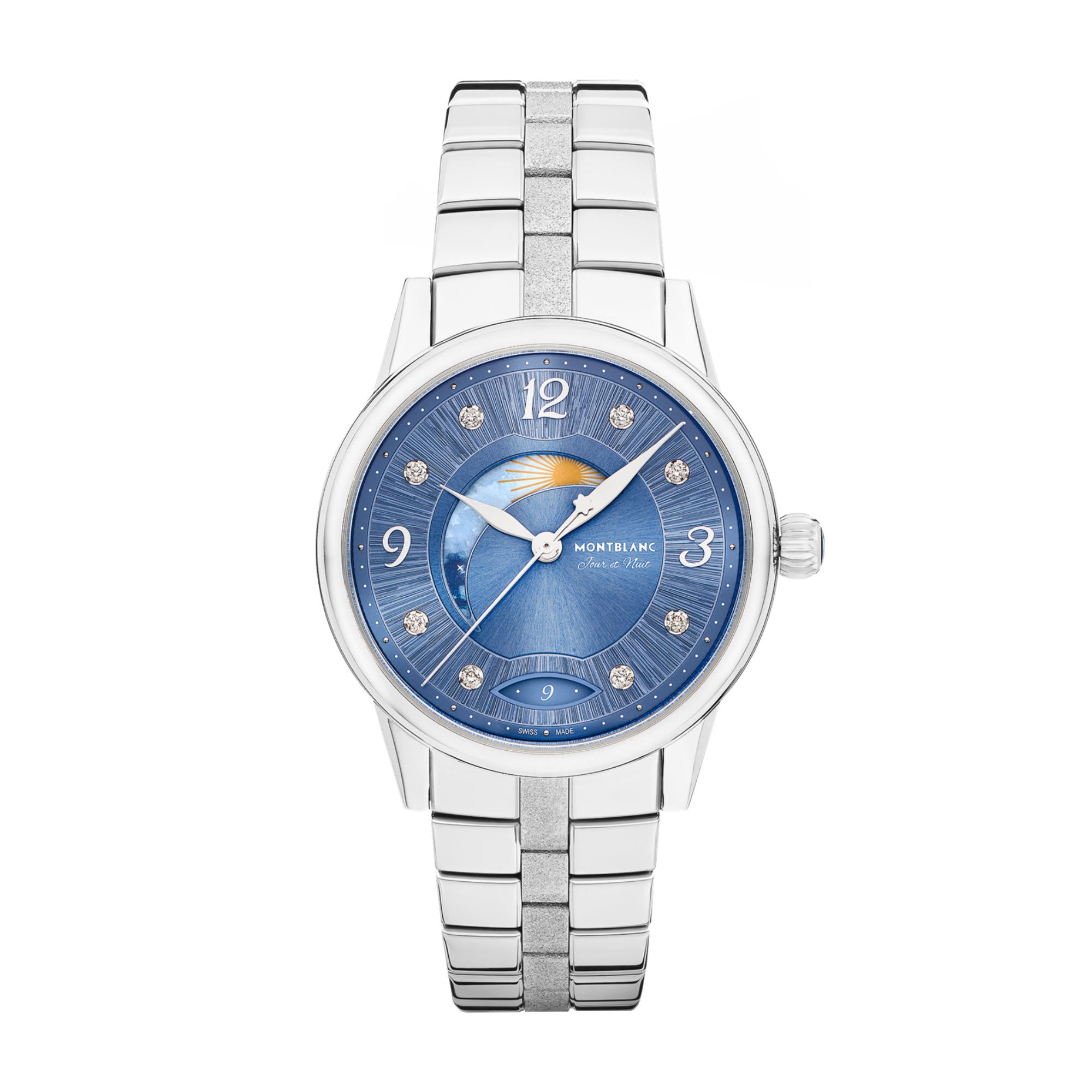 Montblanc Bohème Day & Night 34 mm (MB134343) aus Edelstahl mit Diamant