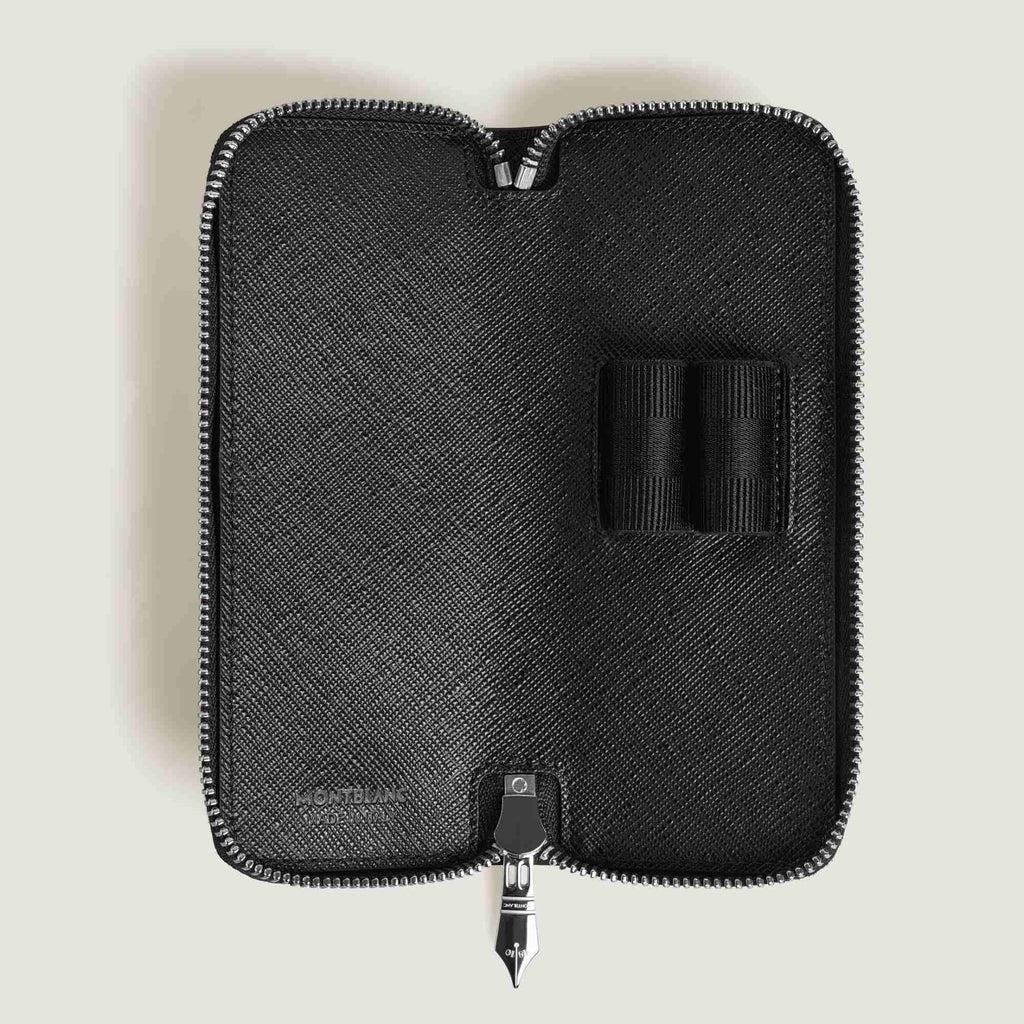 Montblanc Etui für 2 Schreibgerät mit Reißverschluss aus Sartorial Leder (MB220371)
