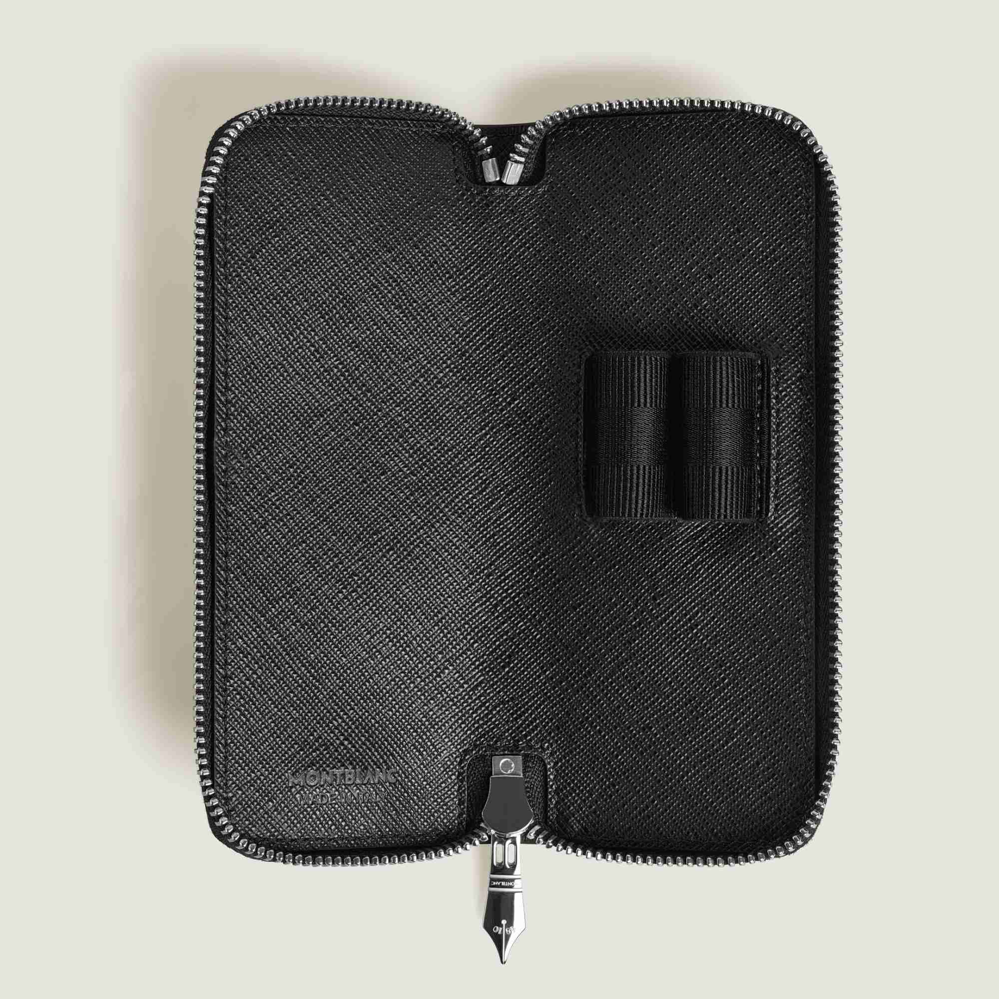 Montblanc Etui für 2 Schreibgerät mit Reißverschluss aus Sartorial Leder (MB220371)