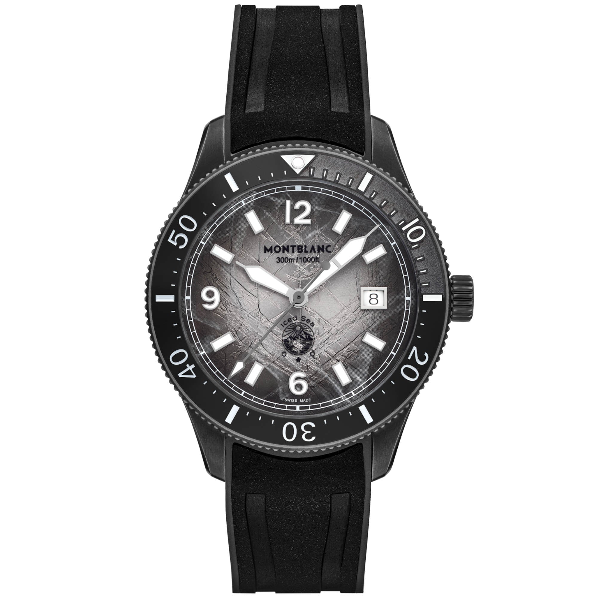 Montblanc Iced Sea Automatic Date 0 Oxygen (MB134017) aus Edelstahl mit Rubin
