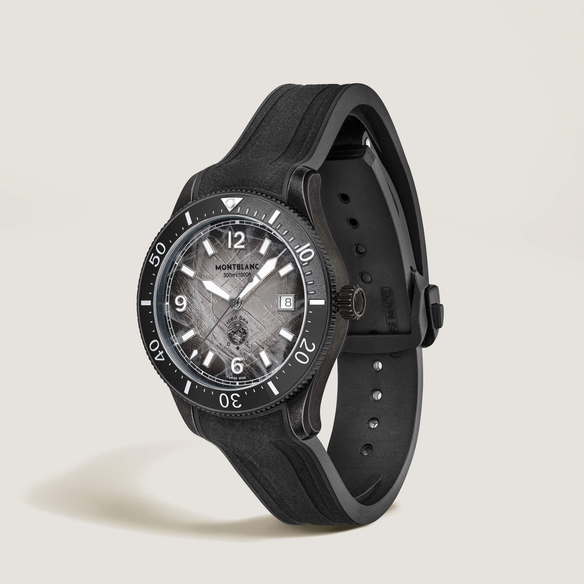 Montblanc Iced Sea Automatic Date 0 Oxygen (MB134017) aus Edelstahl mit Rubin