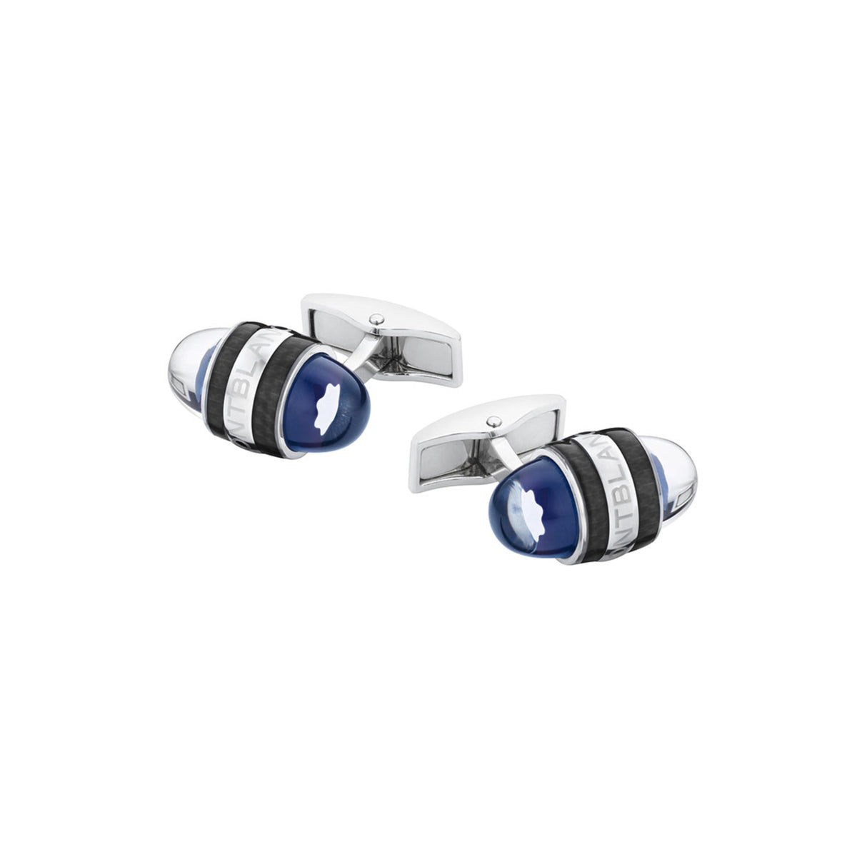 Montblanc Manschettenknöpfe Starwalker Blue Planet (MB125972) aus Edelstahl