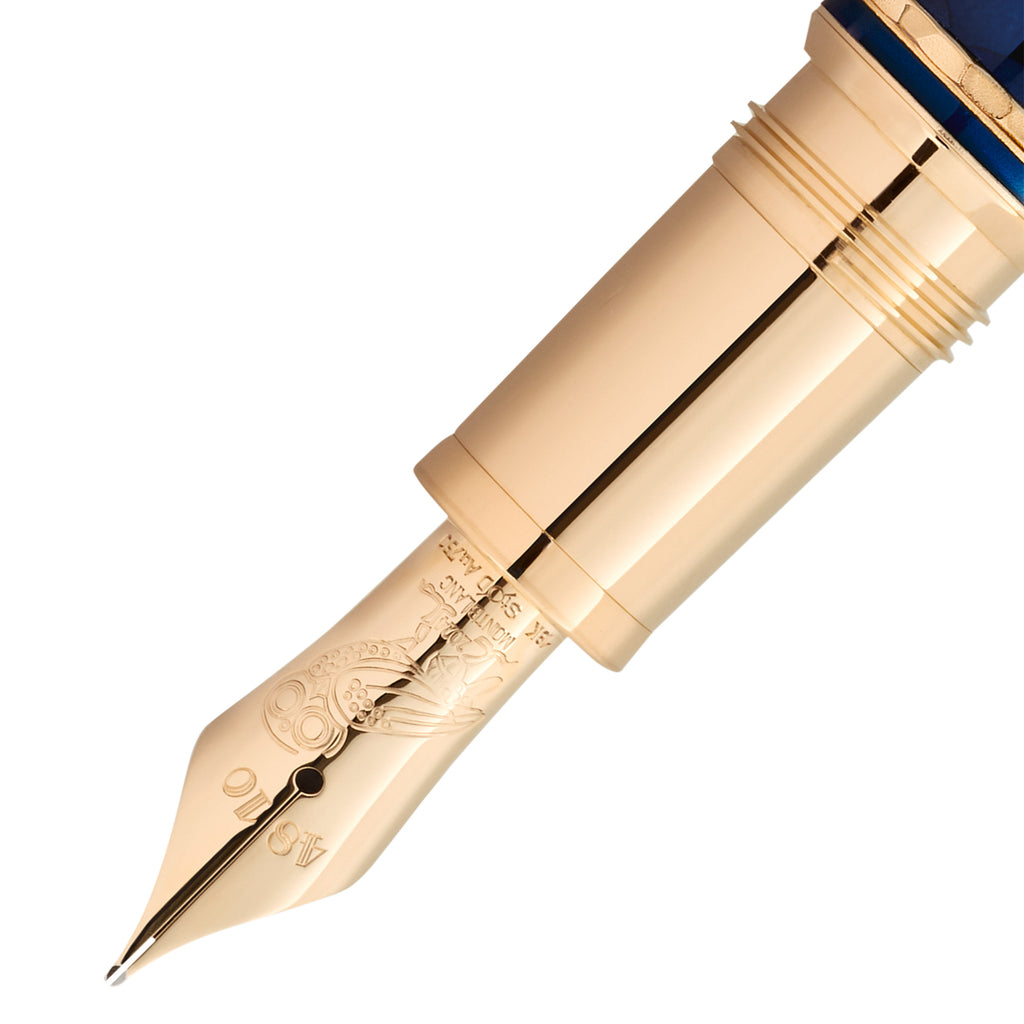 Montblanc Masters of Art Homage to Gustav Klimt Limited Edition 4810 Füllfederhalter F (MB130224) aus Gelbgold