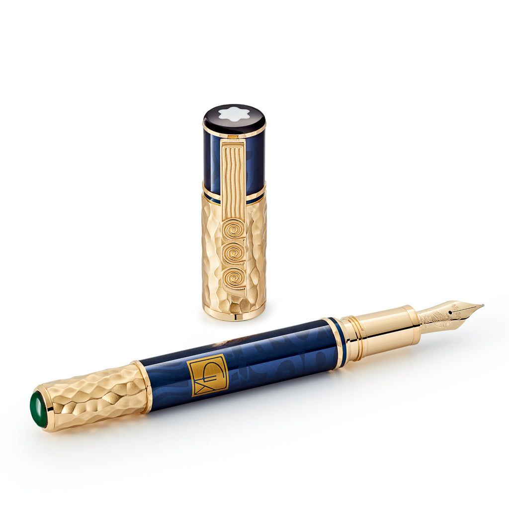 Montblanc Masters of Art Homage to Gustav Klimt Limited Edition 4810 Füllfederhalter F (MB130224) aus Gelbgold
