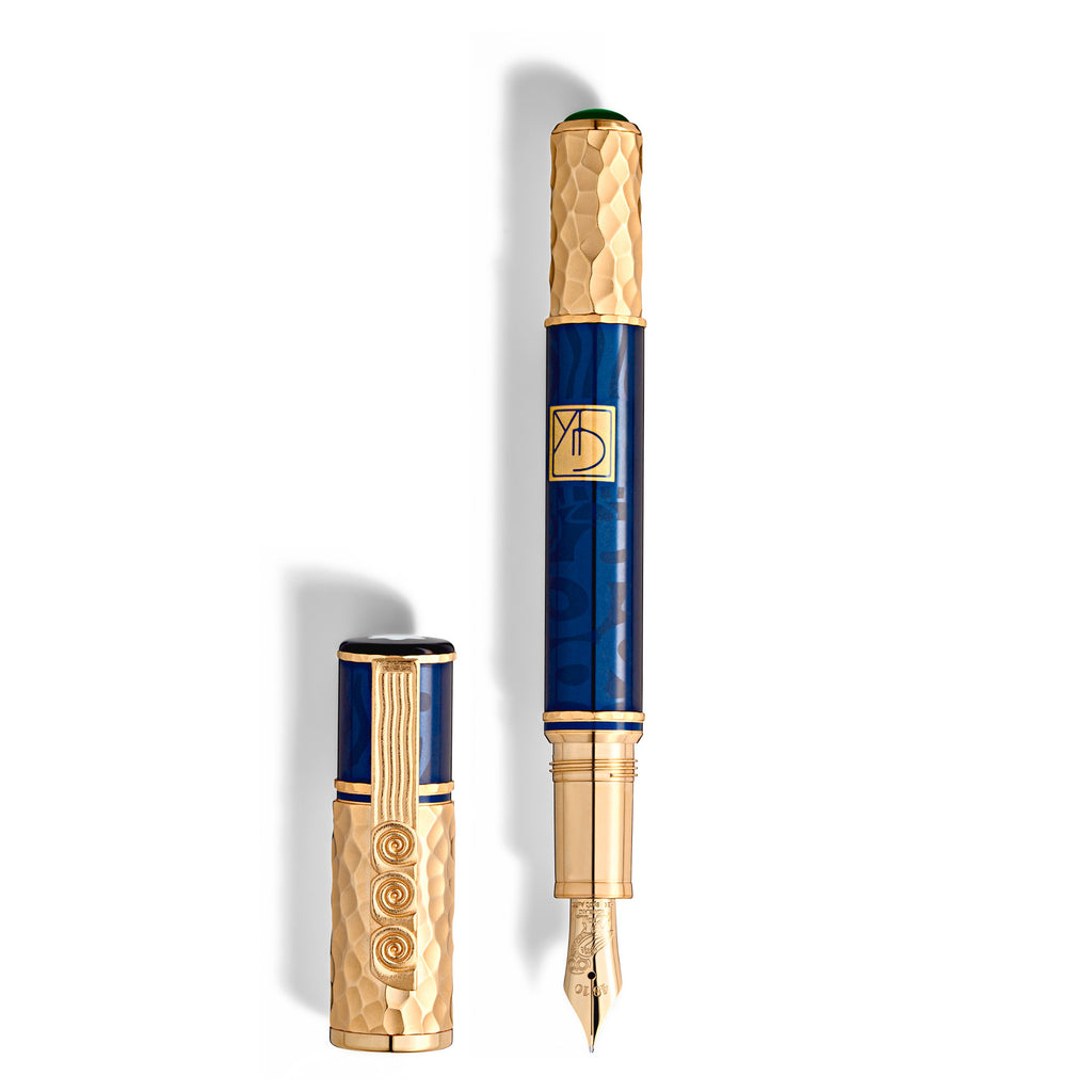 Montblanc Masters of Art Homage to Gustav Klimt Limited Edition 4810 Füllfederhalter (MB130225) aus Gelbgold