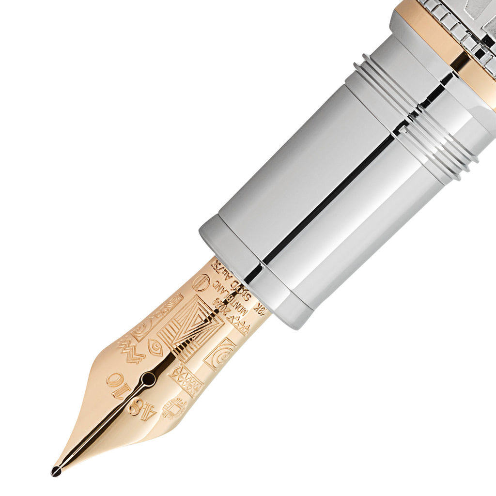 Montblanc Masters of Art Homage to Gustav Klimt Limited Edition 888 Füllfederhalter (MB130227) aus Gelbgold