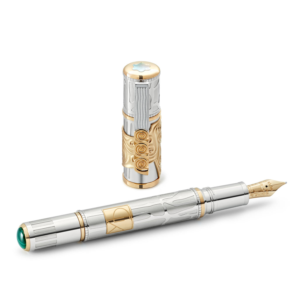 Montblanc Masters of Art Homage to Gustav Klimt Limited Edition 888 Füllfederhalter (MB130227) aus Gelbgold