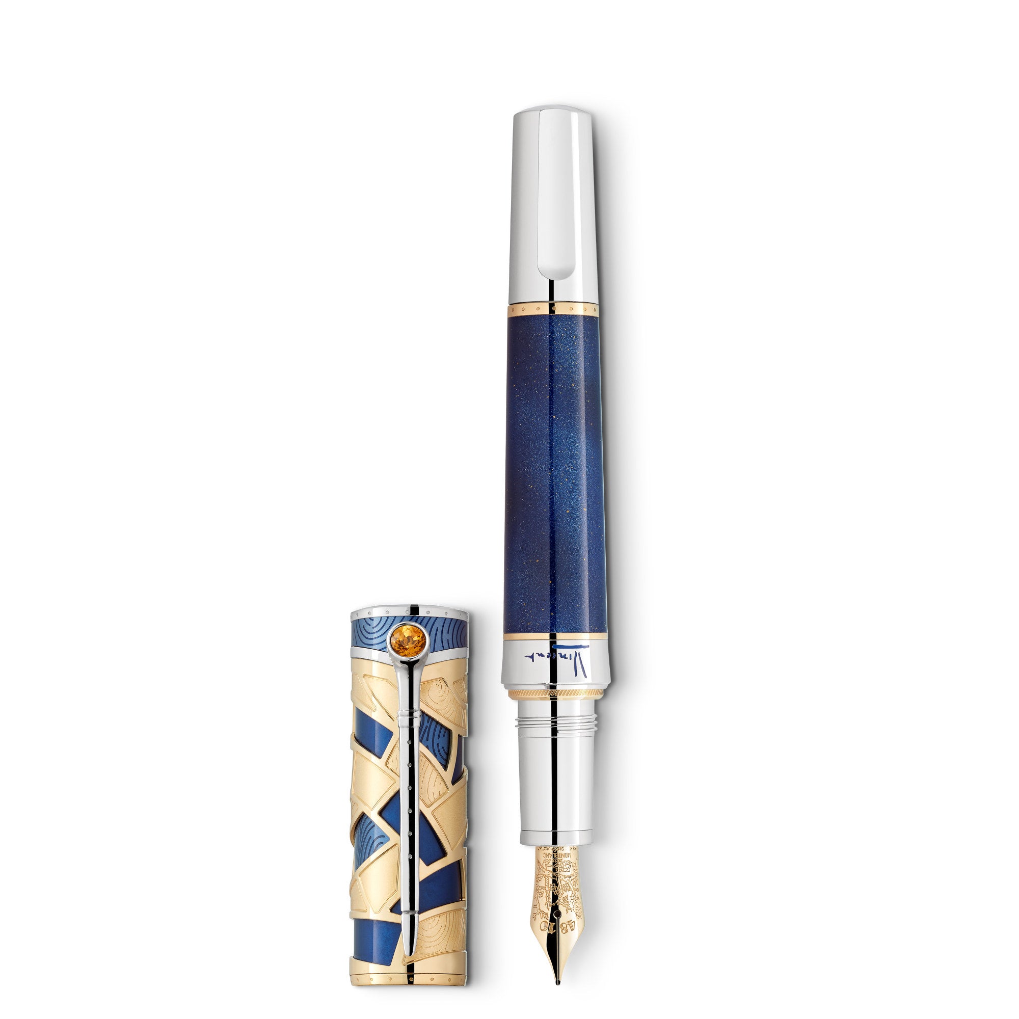 Montblanc Masters of Art Homage to Vincent van Gogh Limited Edition 888 Füllfederhalter (MB129159) aus Gelbgold