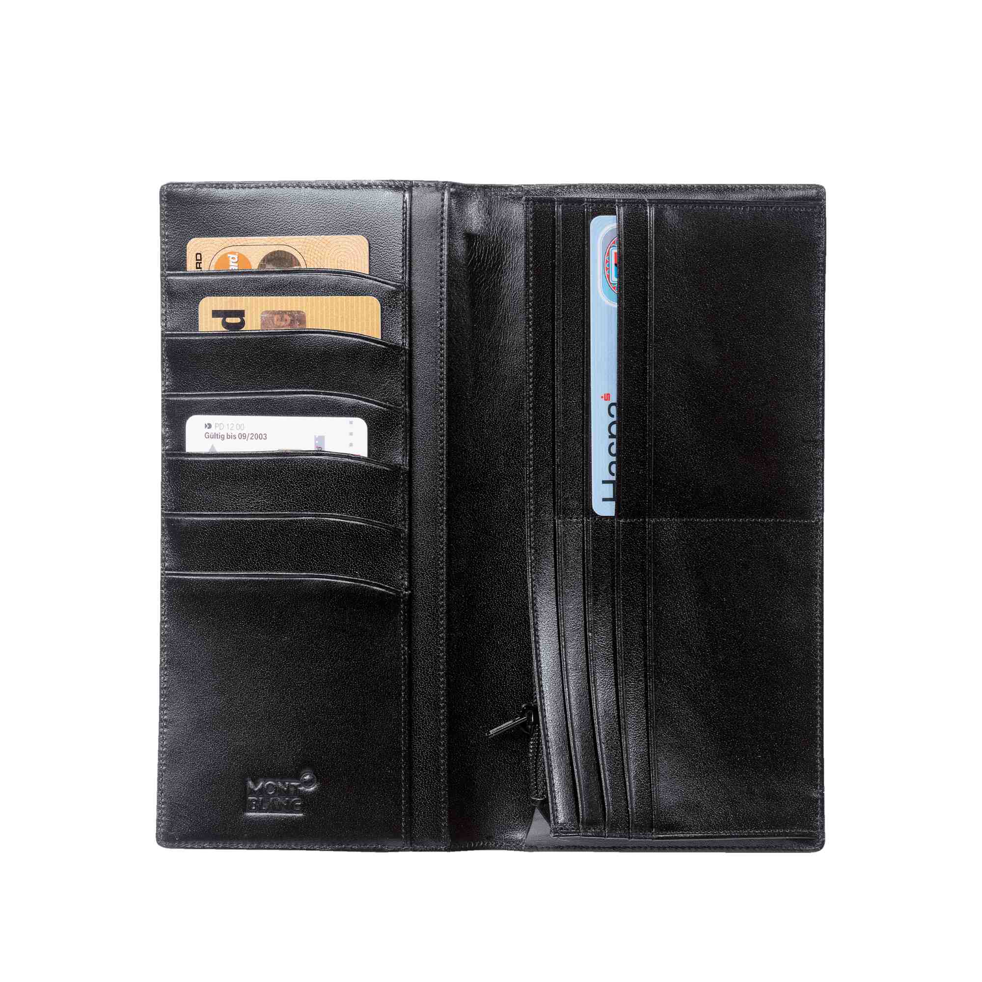 Montblanc Meisterstück Brieftasche 14 cc mit Reißverschlussfach (MB7165) aus Leder
