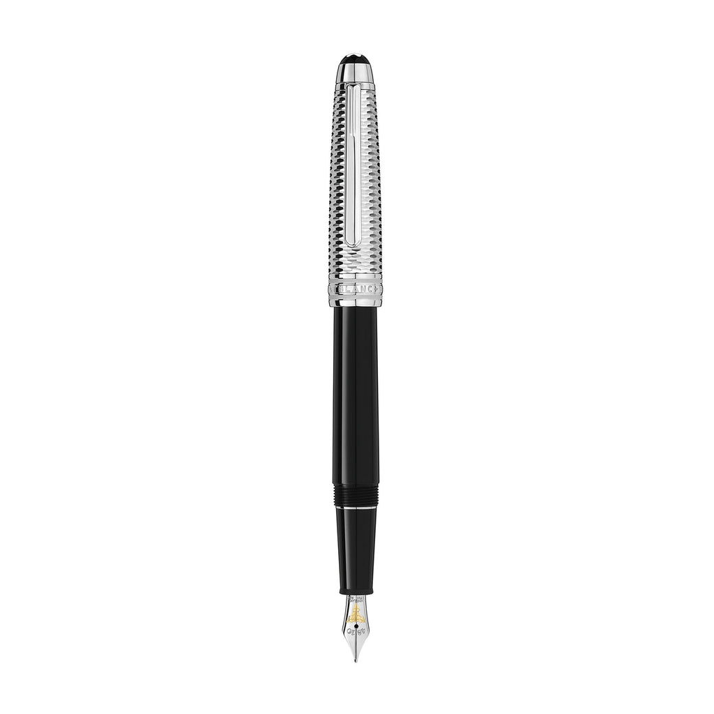 Montblanc Meisterstück Doué Geometry Classique Füllfederhalter (MB132501) aus Platin
