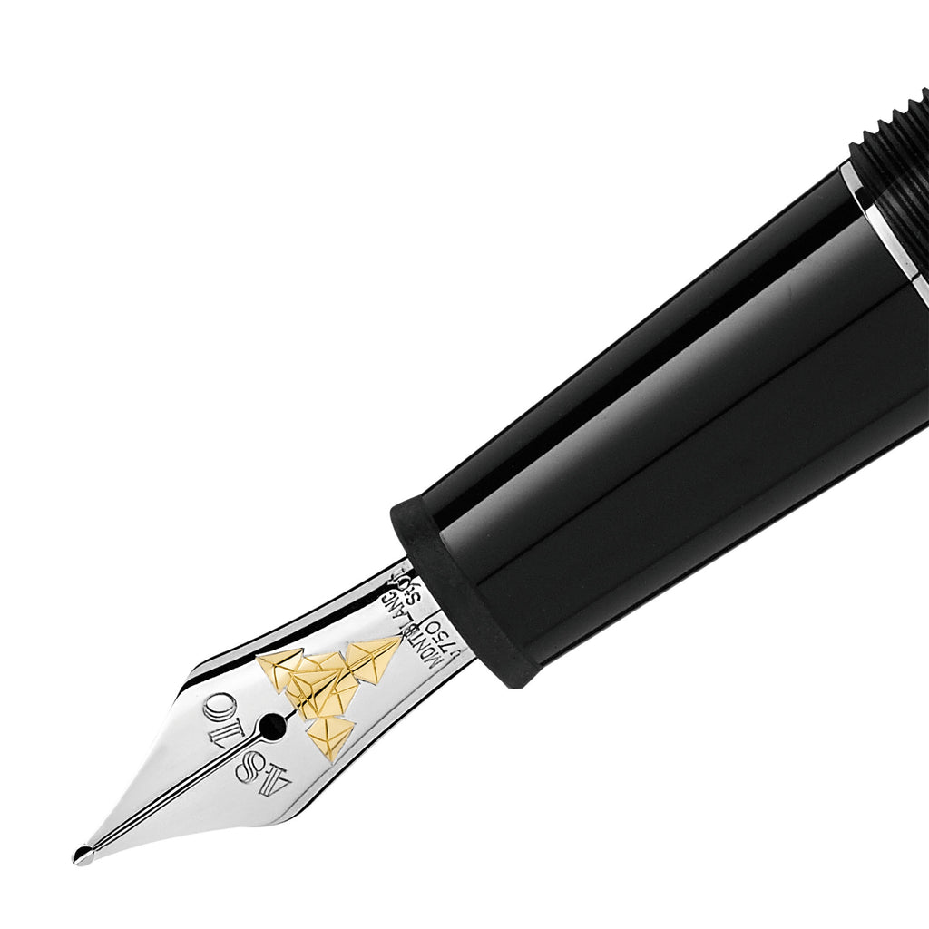 Montblanc Meisterstück Doué Geometry Classique Füllfederhalter (MB132501) aus Platin