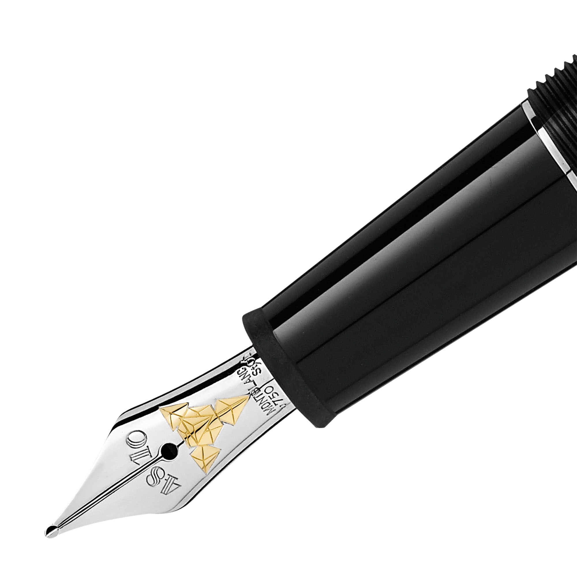 Montblanc Meisterstück Doué Geometry Classique Füllfederhalter (MB132501) aus Platin