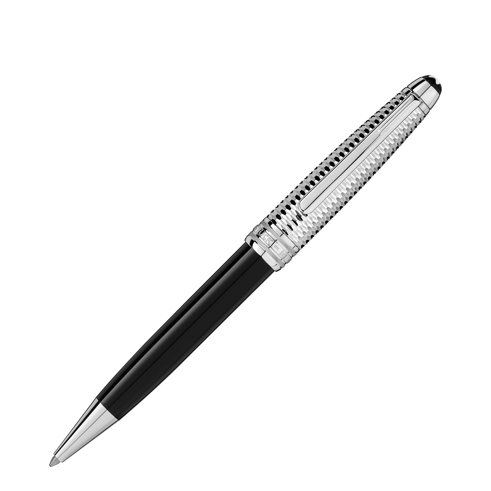 Montblanc Meisterstück Doué Geometry Classique Kugelschreiber (MB132503) aus Platin