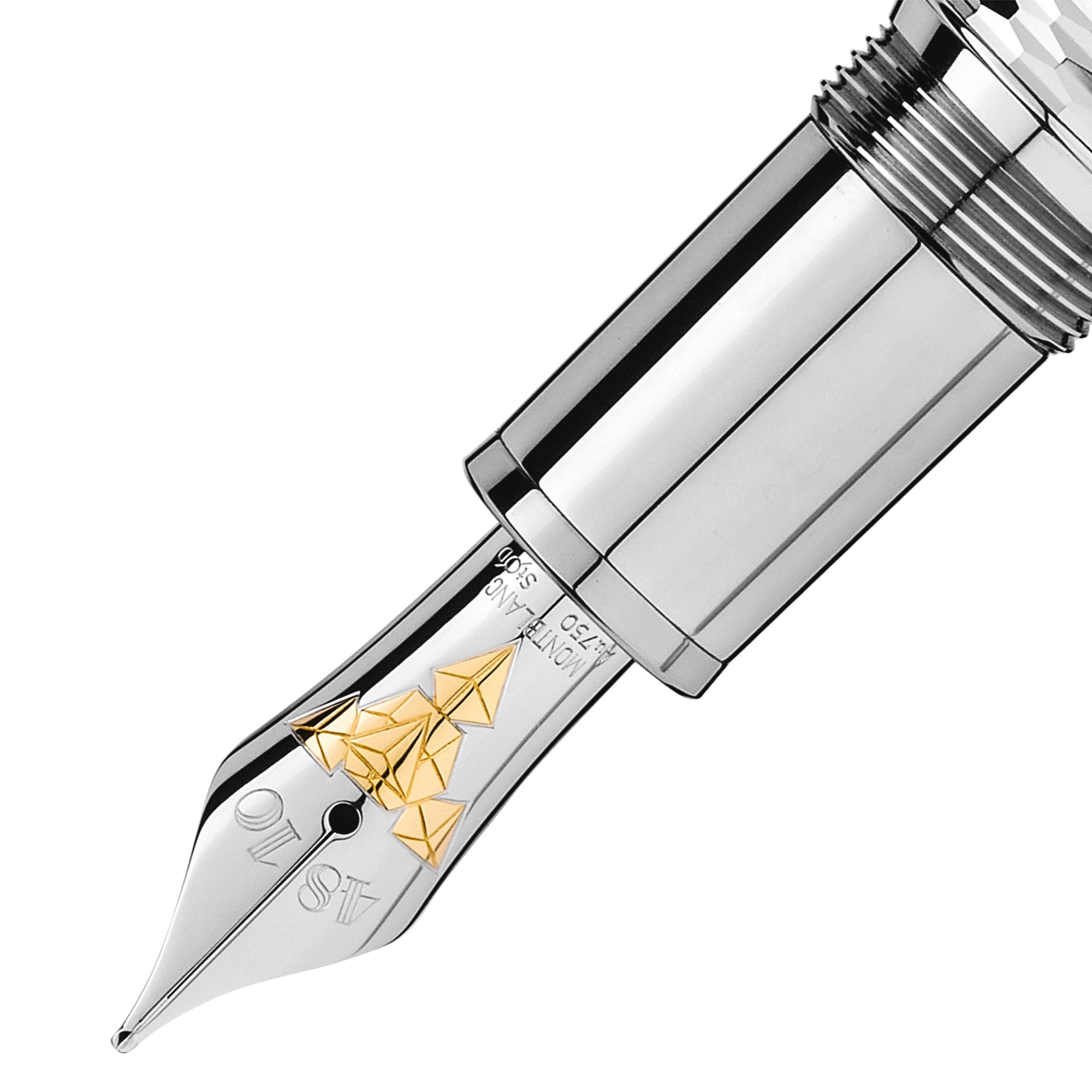 Montblanc Meisterstück Geometry Solitaire LeGrand Füllfederhalter (MB118097) aus Platin